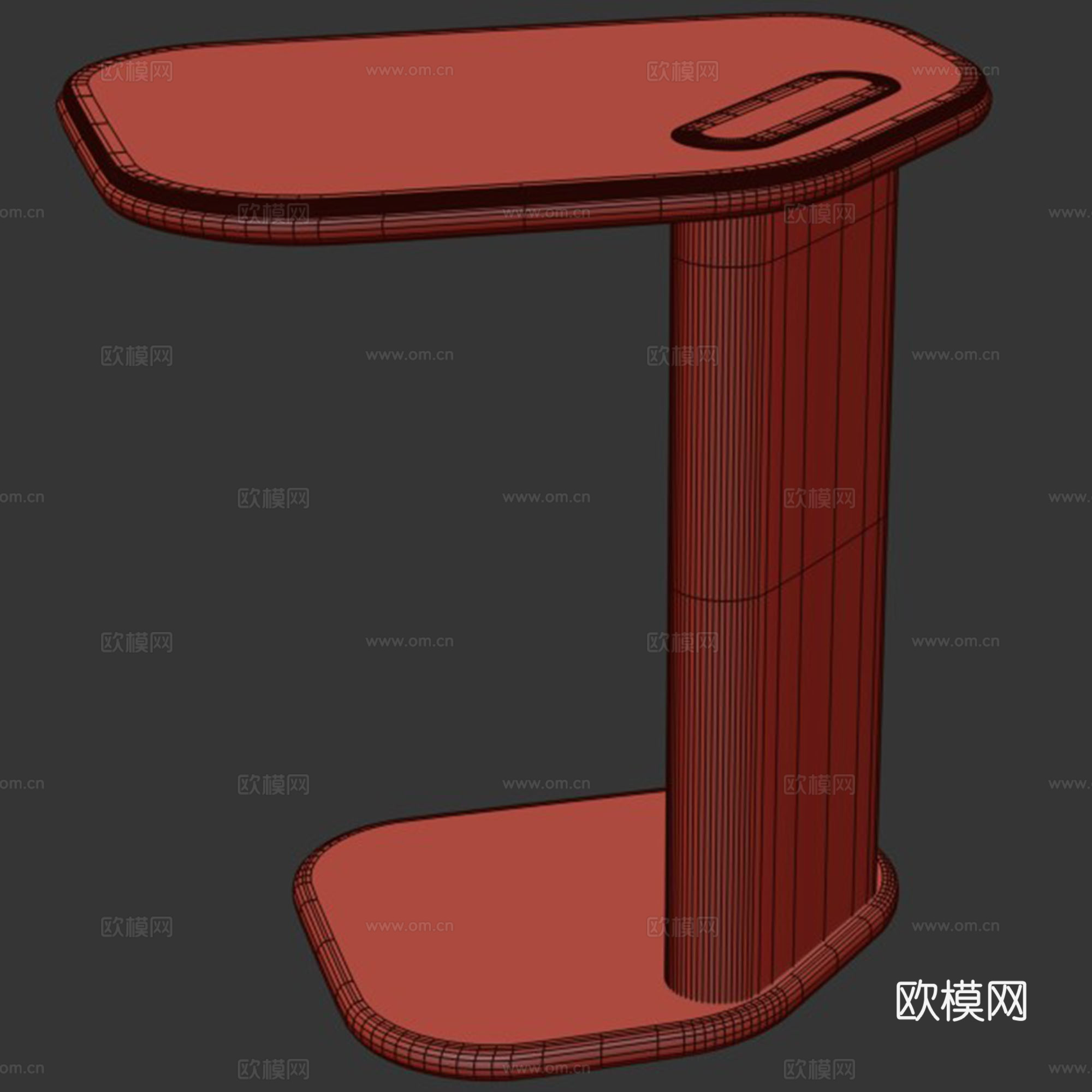 中古风角几 边几3d模型