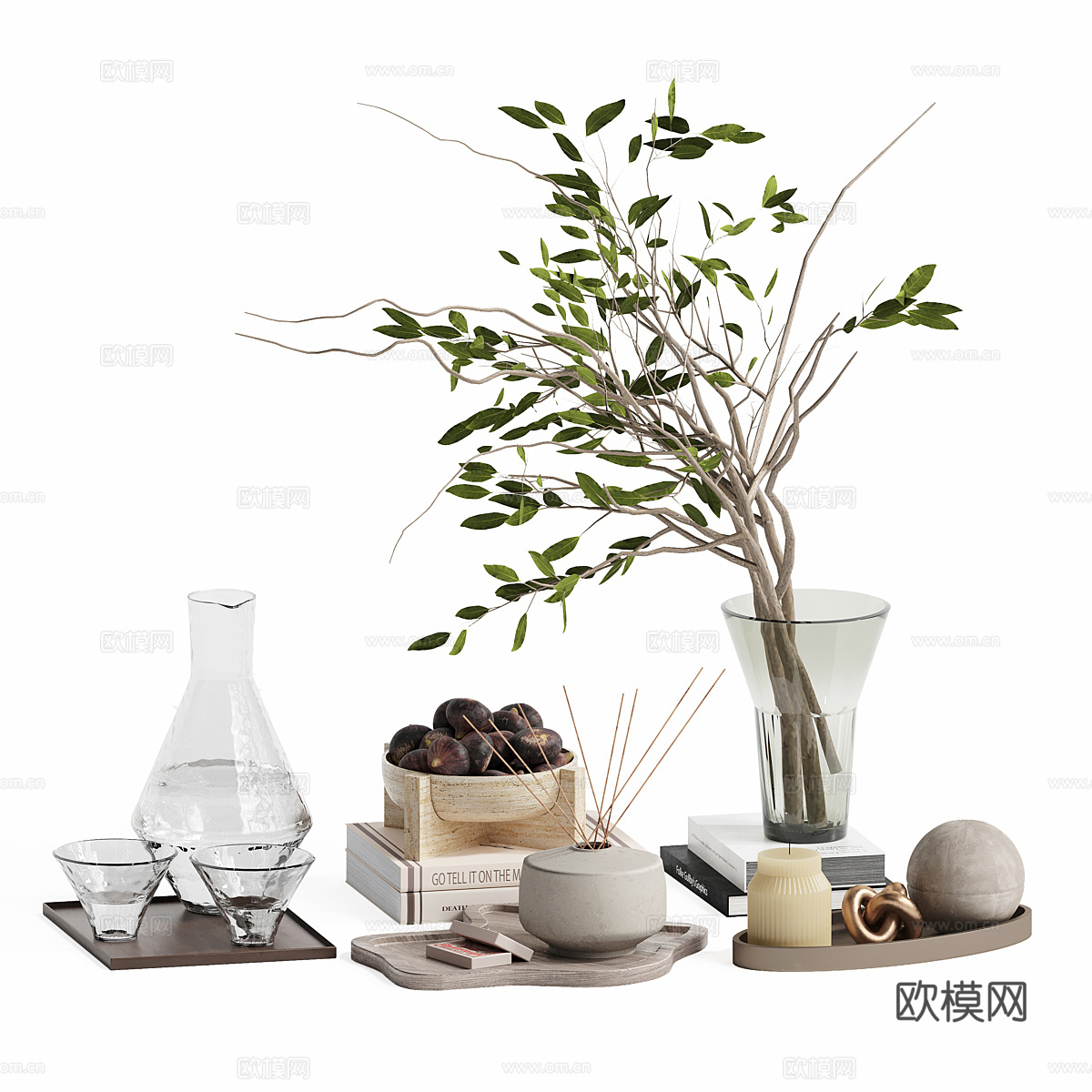 装饰品 摆件 花瓶 香薰3d模型