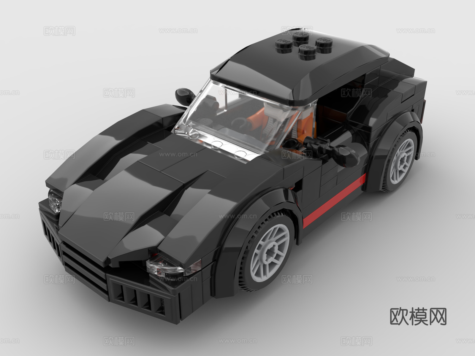 乐高 LEGO 玩具 积木科幻跑车3d模型