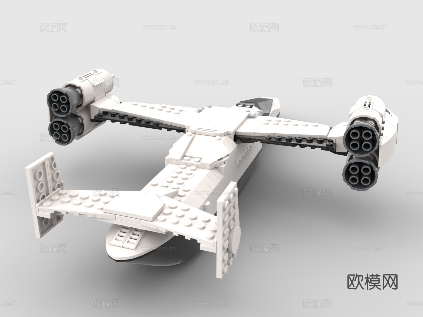 乐高 LEGO 玩具 积木 未来 科幻 飞机 战斗机免费3d模型