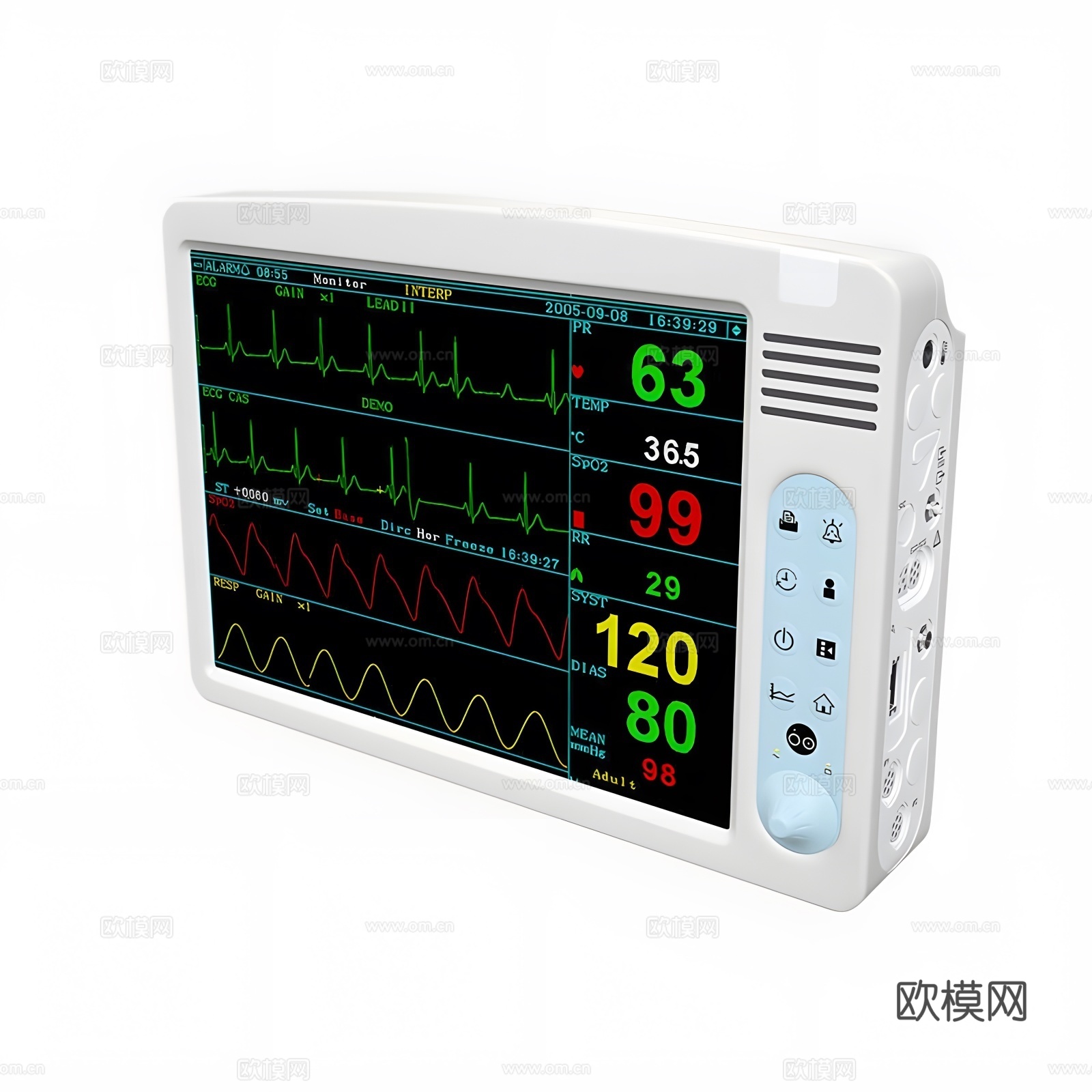 医疗器械 病人监护3d模型