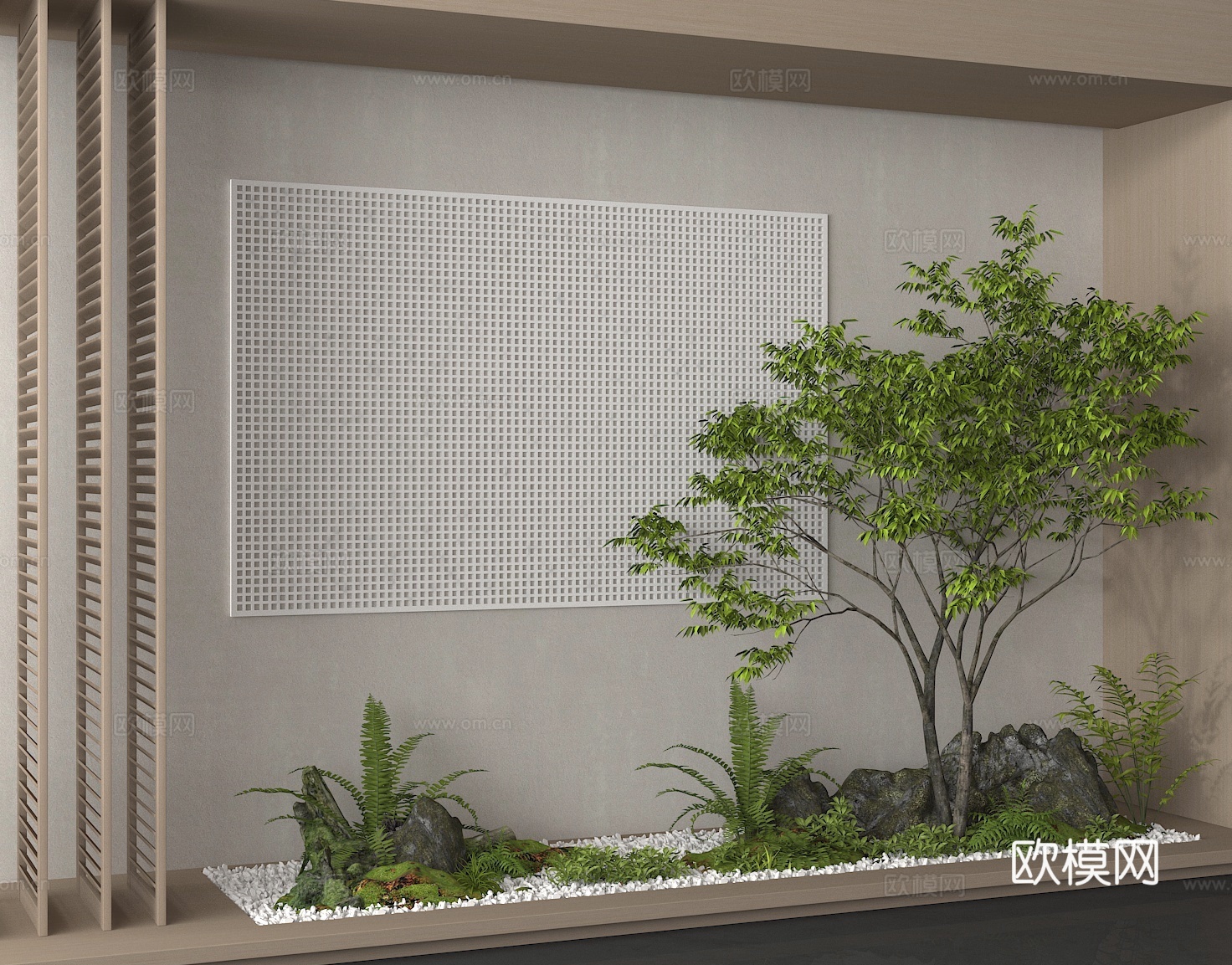 庭院小品 植物景观 植物造景3d模型