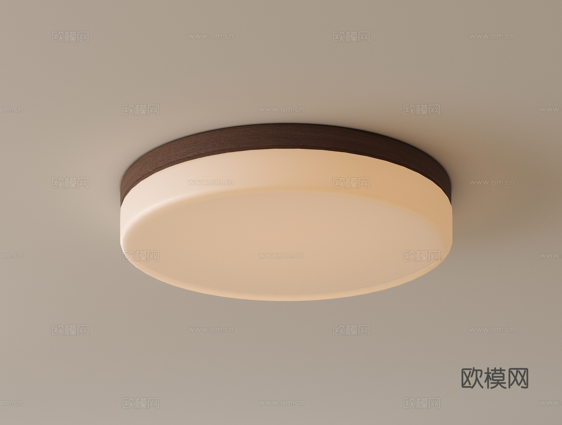 现代吸顶灯 卧室吸顶灯su模型下载（渲染图2）