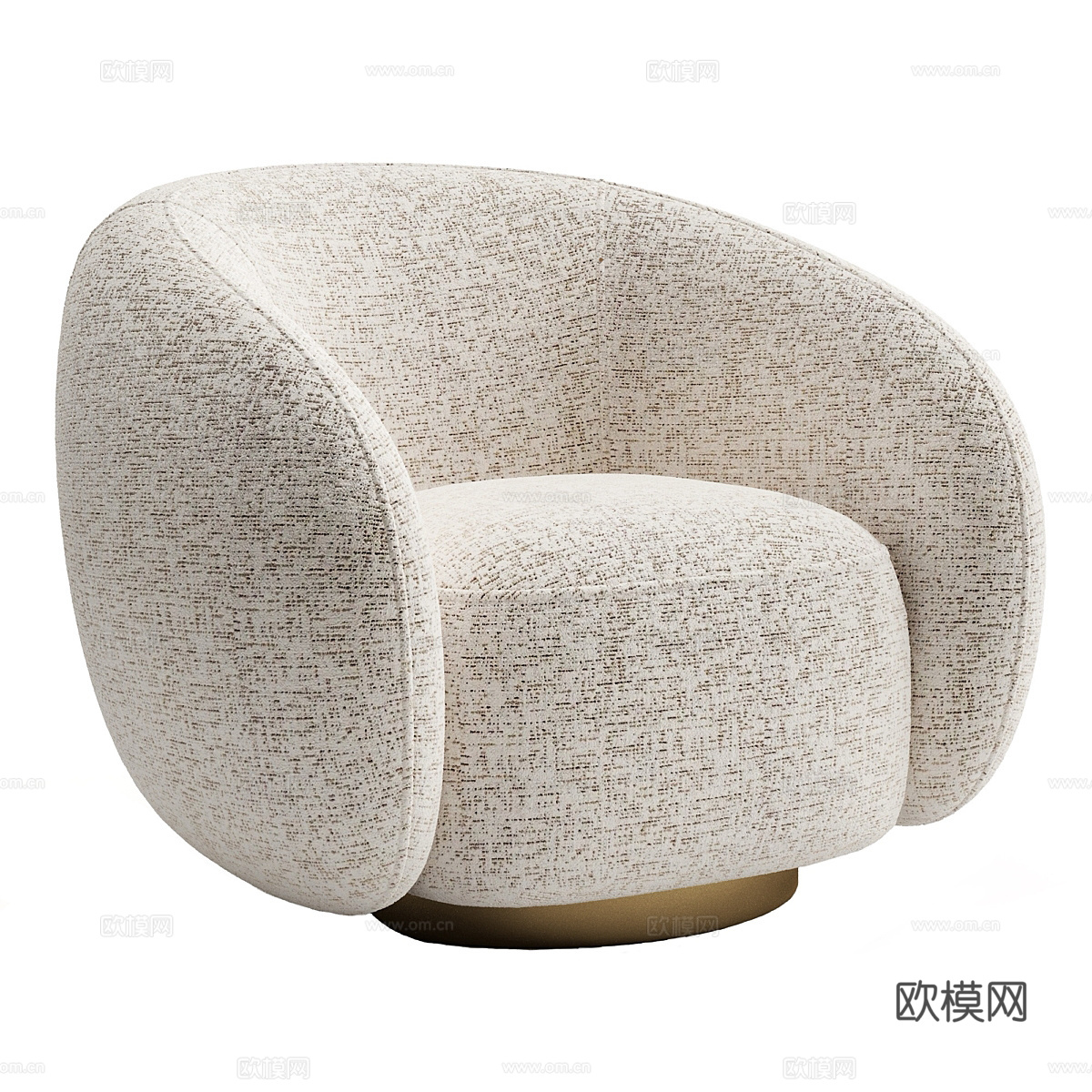 现代单人沙发3d模型下载