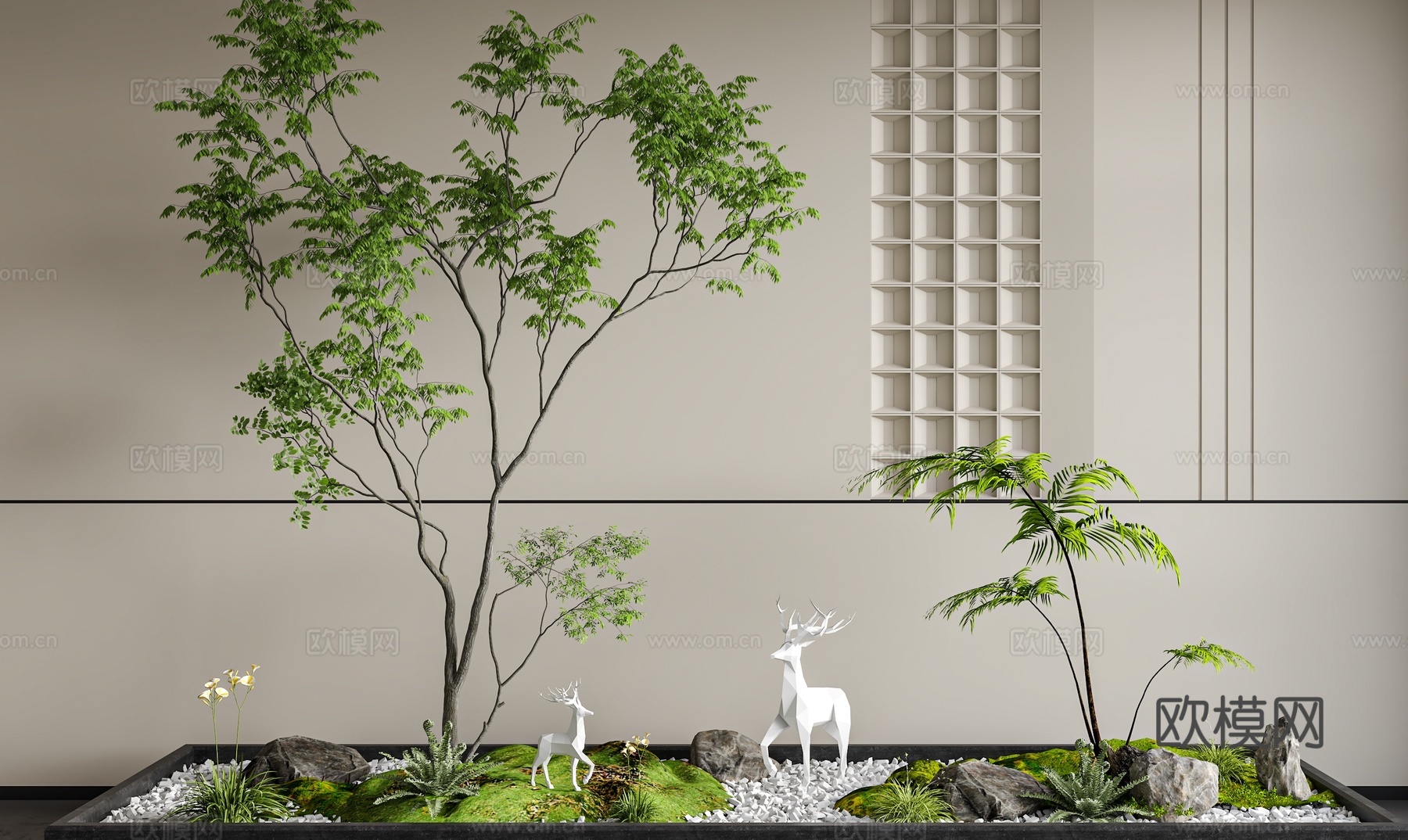 花池 景观造景 庭院小品3d模型