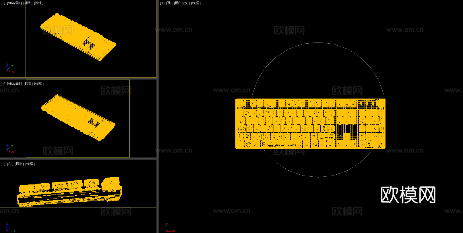 键盘 无线键盘 电脑配件3d模型