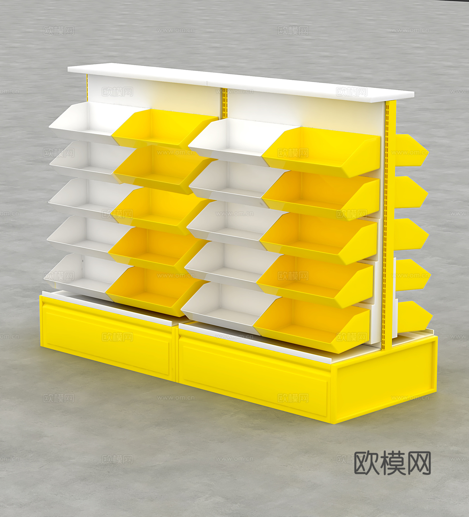 货架 零食货柜 展架3d模型