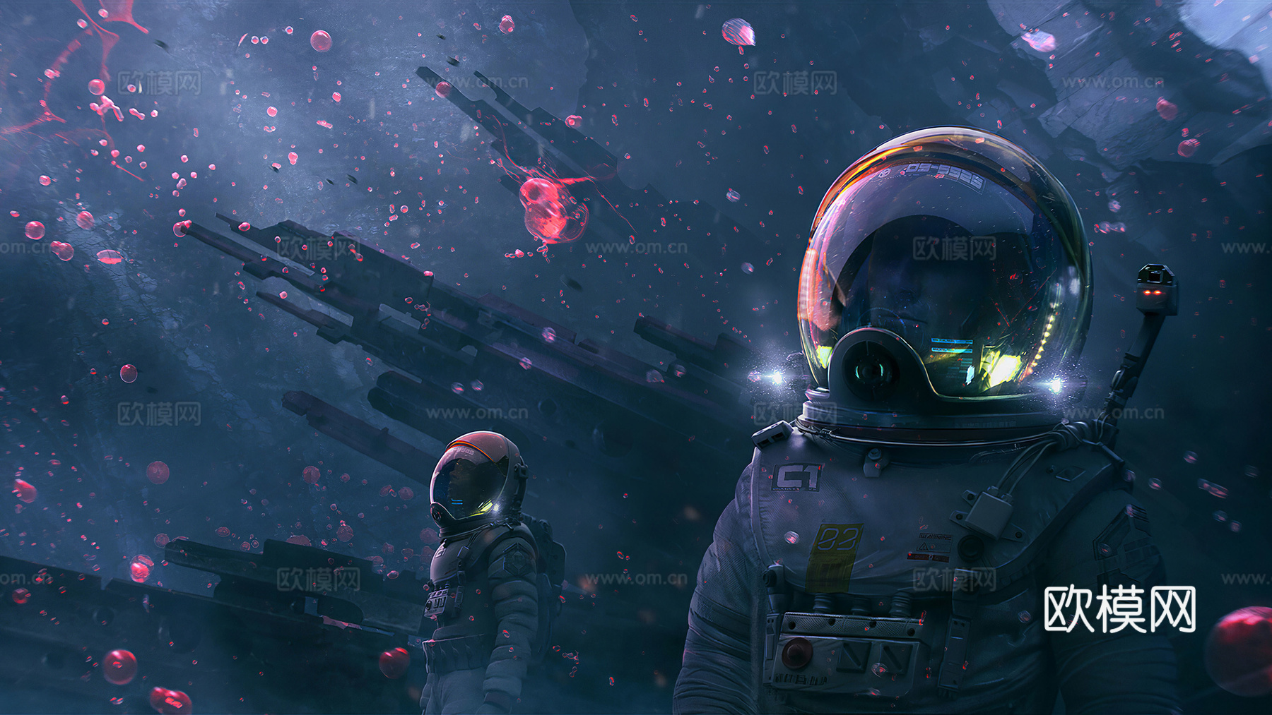科技宇宙电视屏幕画面