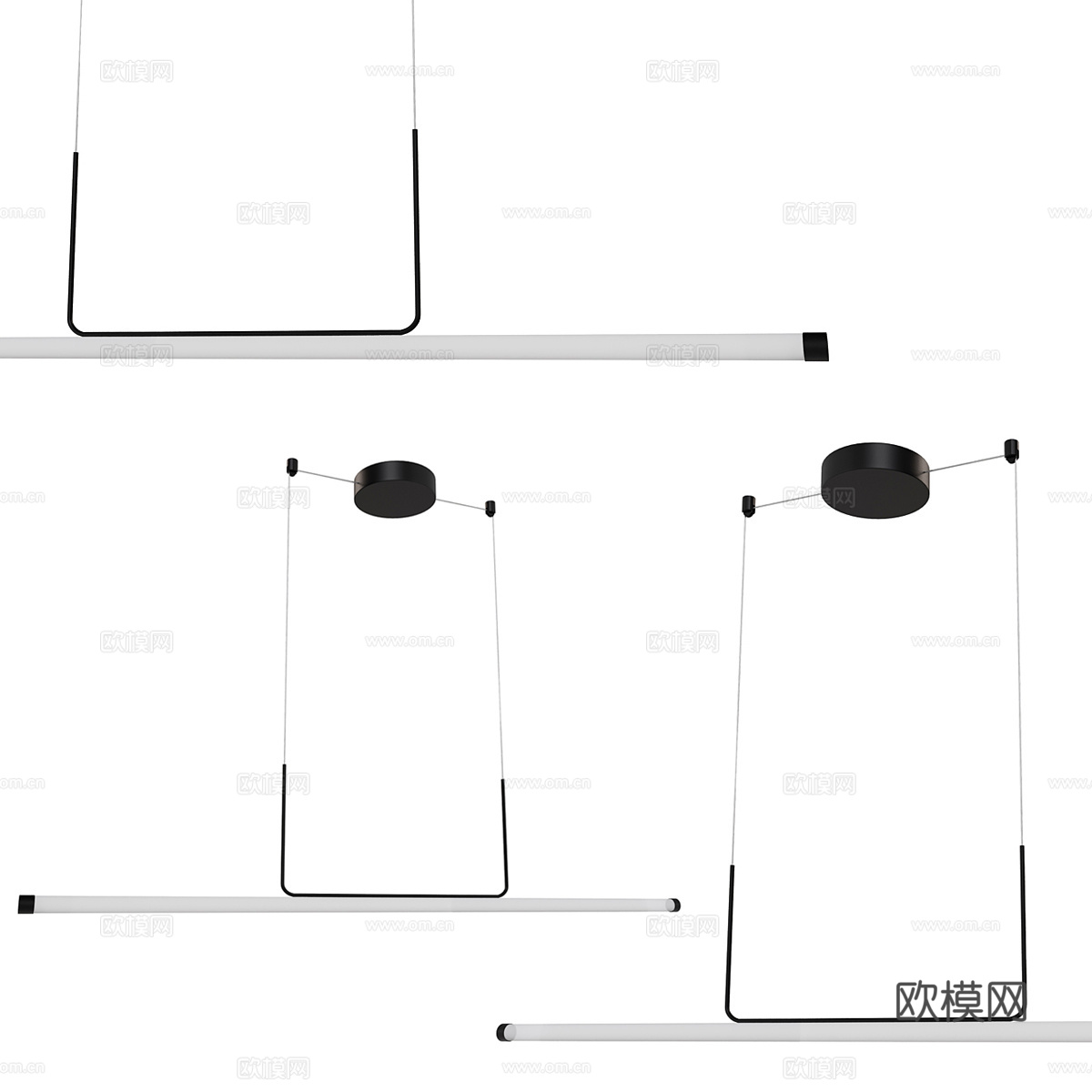 现代简约吊灯 餐厅吊灯 客厅吊灯3d模型