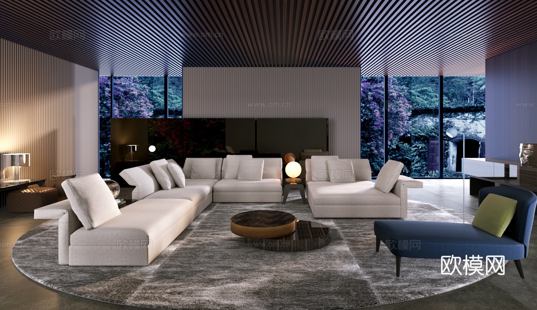 Minotti 组合沙发3d模型