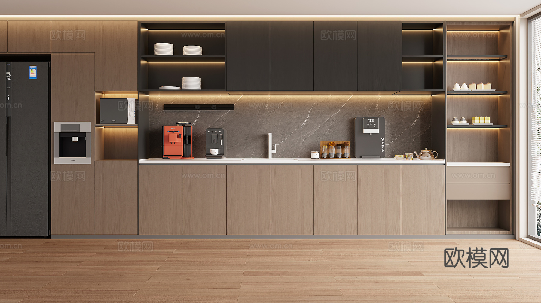 意式茶水间3d模型下载