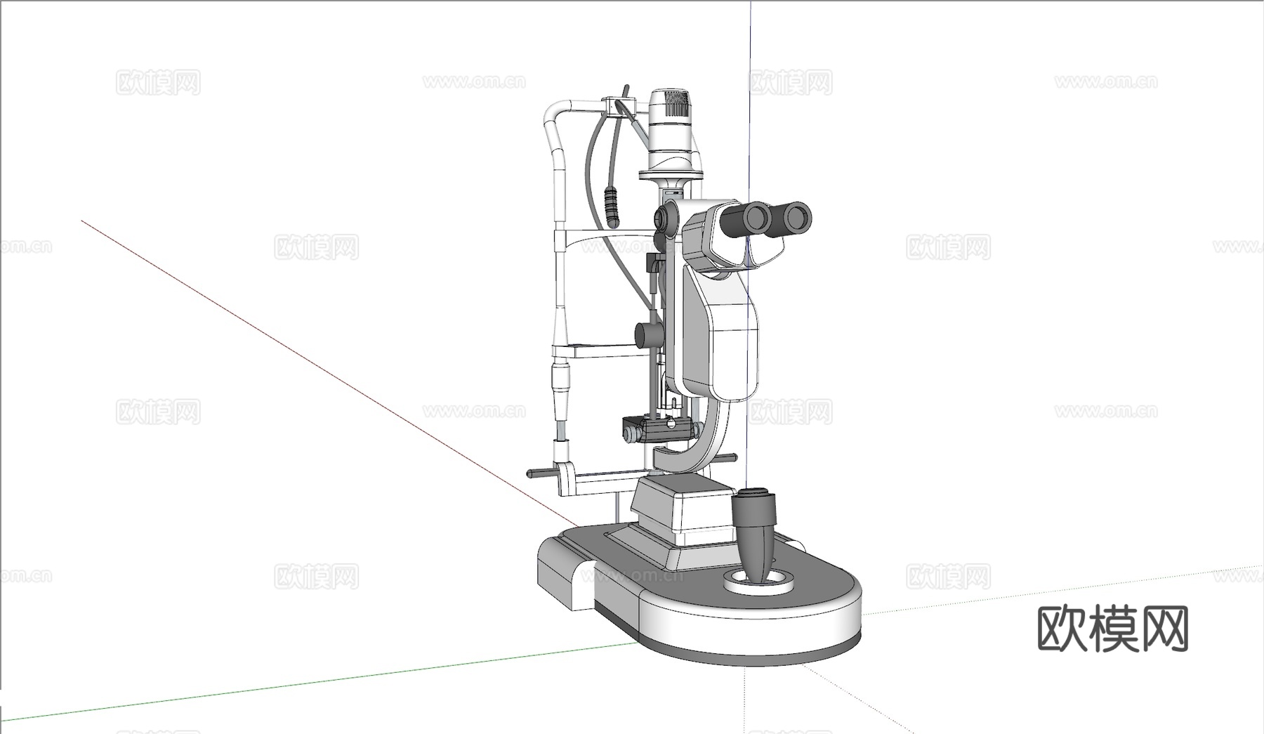 眼镜店裂隙灯su模型