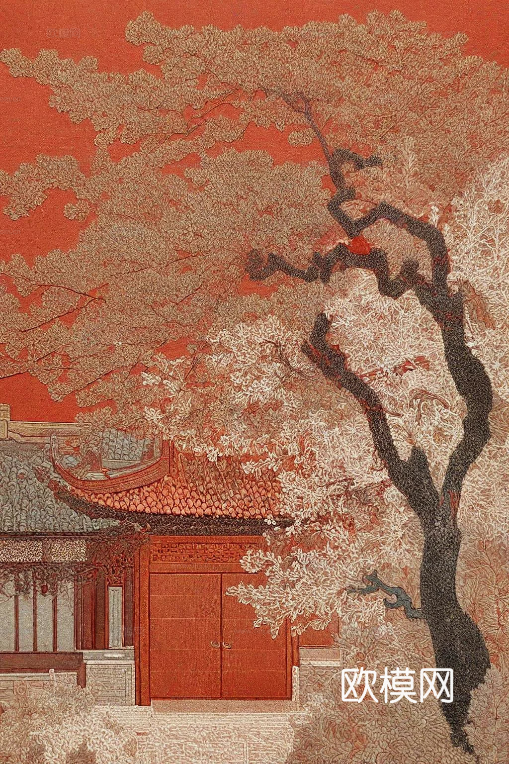 高清新中式壁纸壁画下载