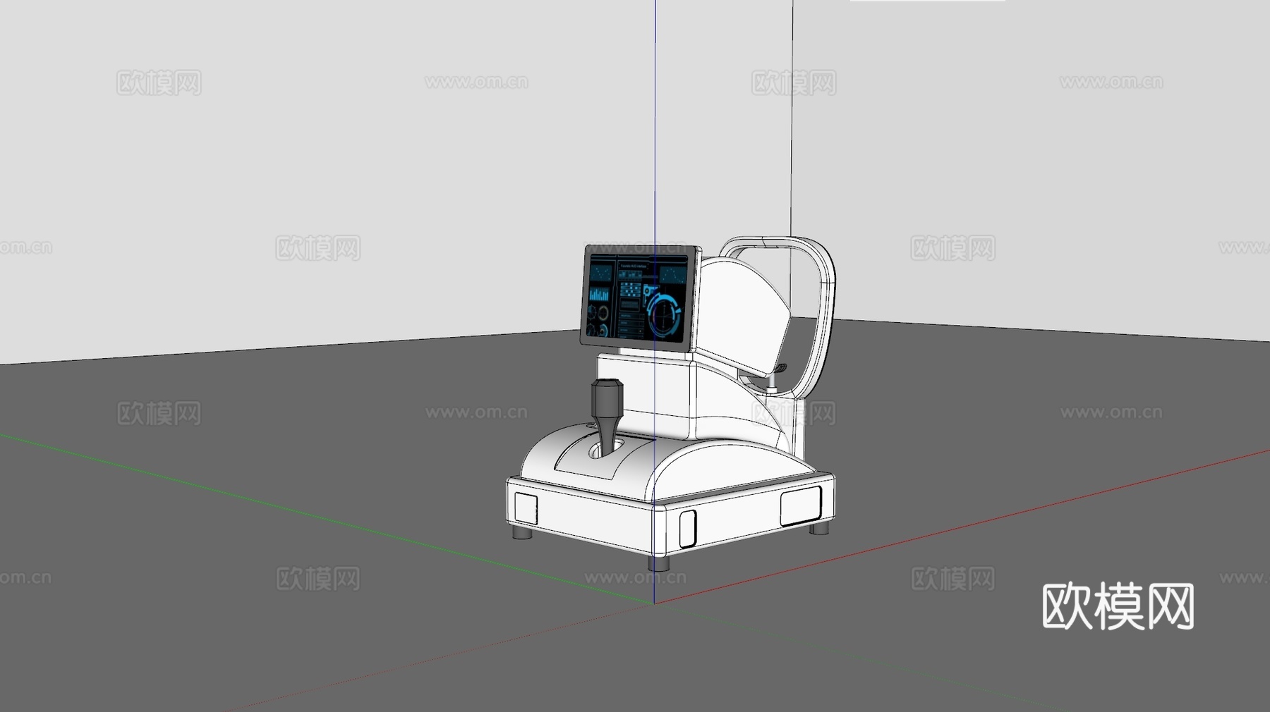 眼镜店 生物测量仪su模型