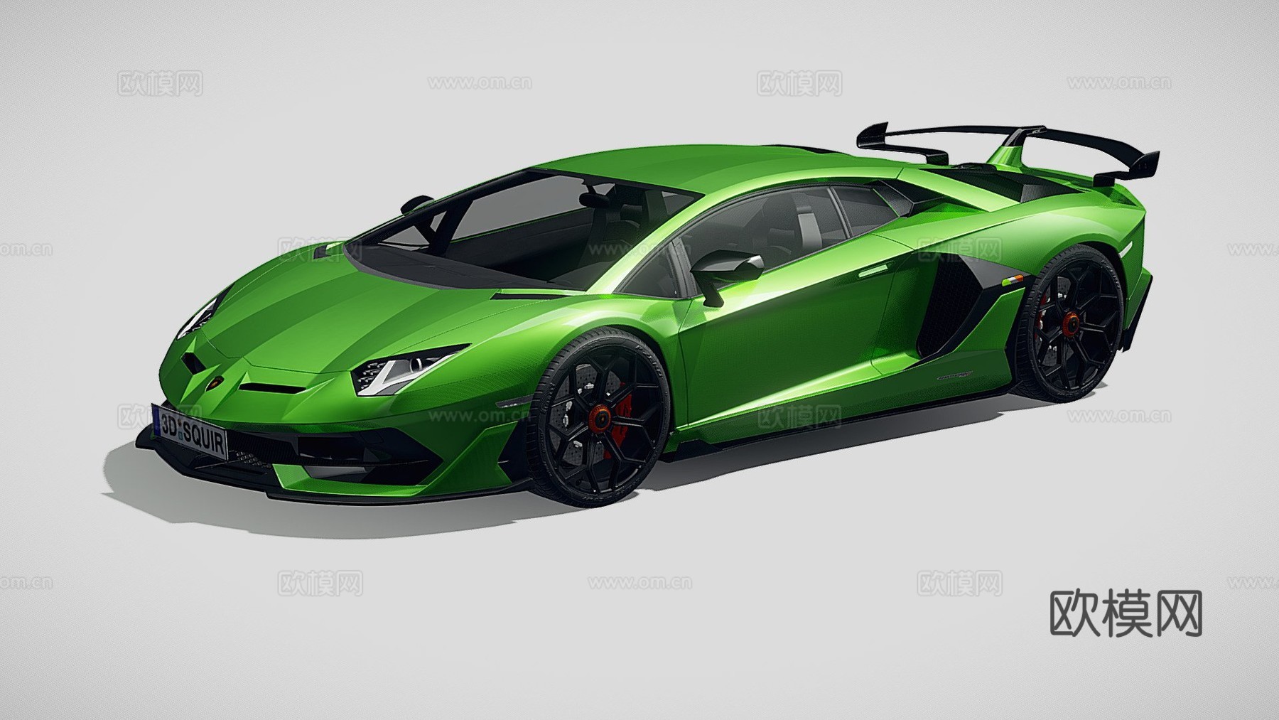 兰博基尼Aventador SVJ 2019 跑车3d模型