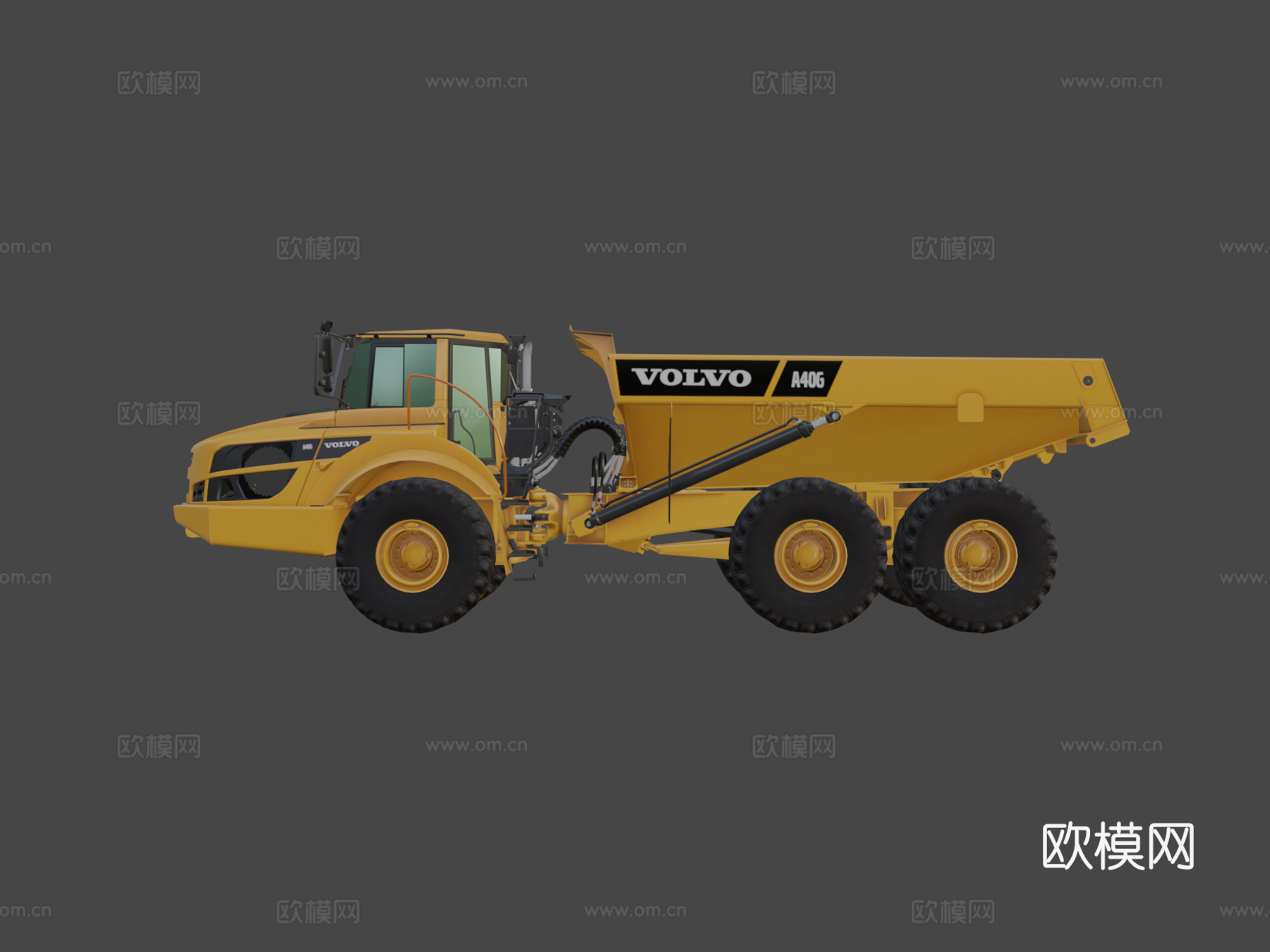 沃尔沃A40G 工程车 运输车3d模型下载（渲染图7）
