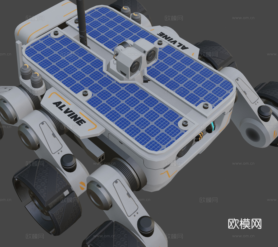 迷你探测车 探测器3d模型