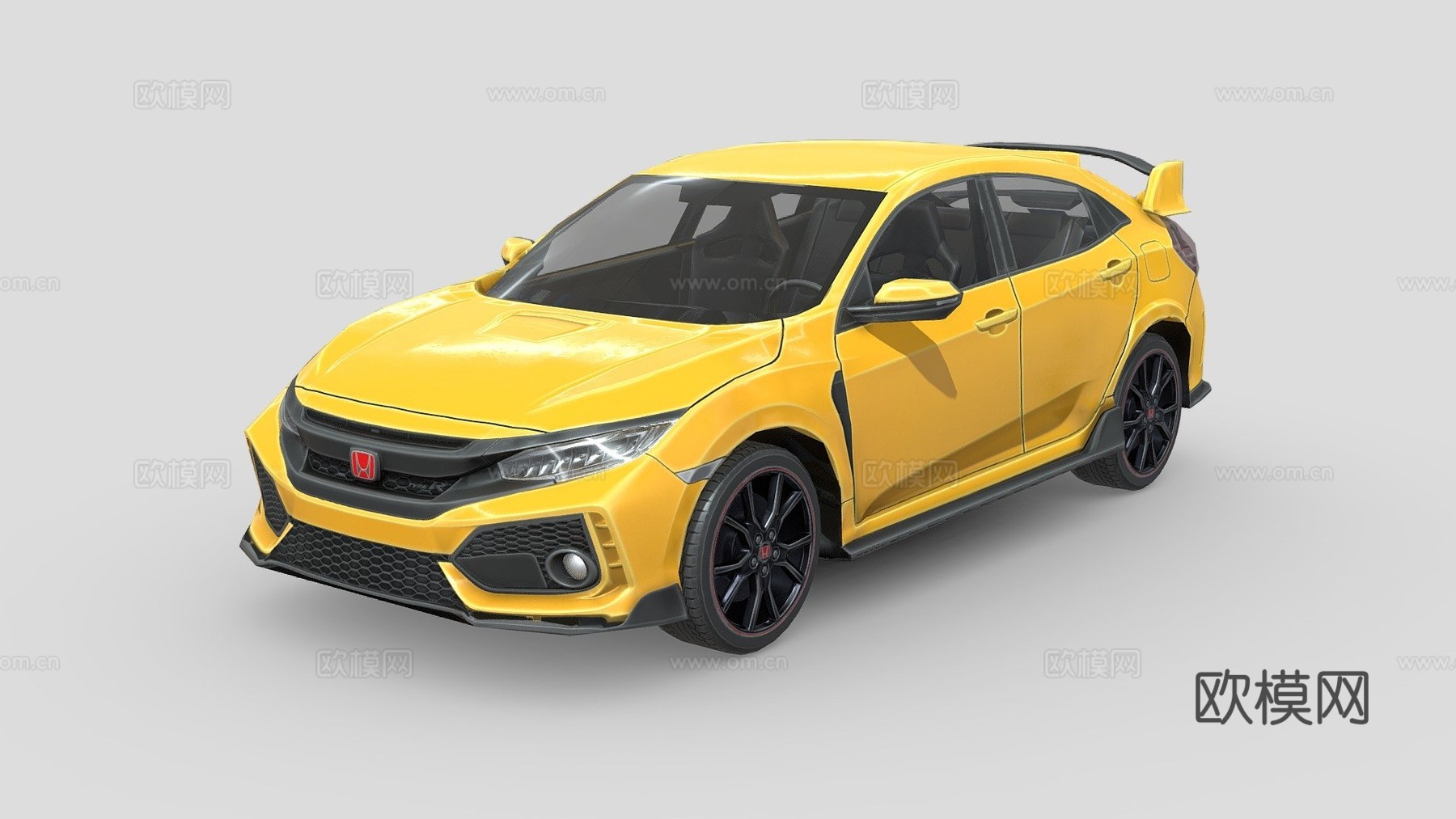 本田思域Type R 2018汽车3d模型