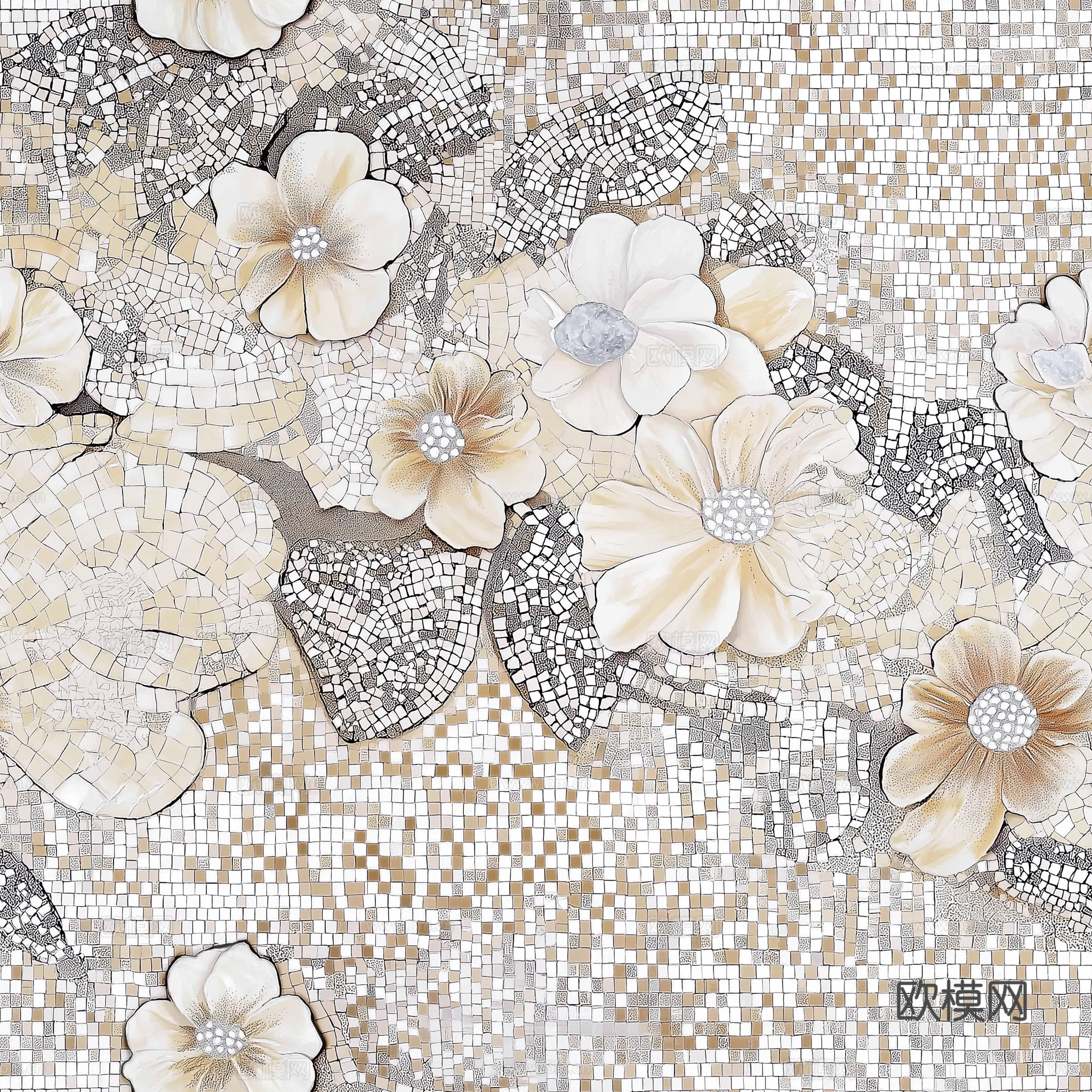 高清无缝马赛克拼花下载