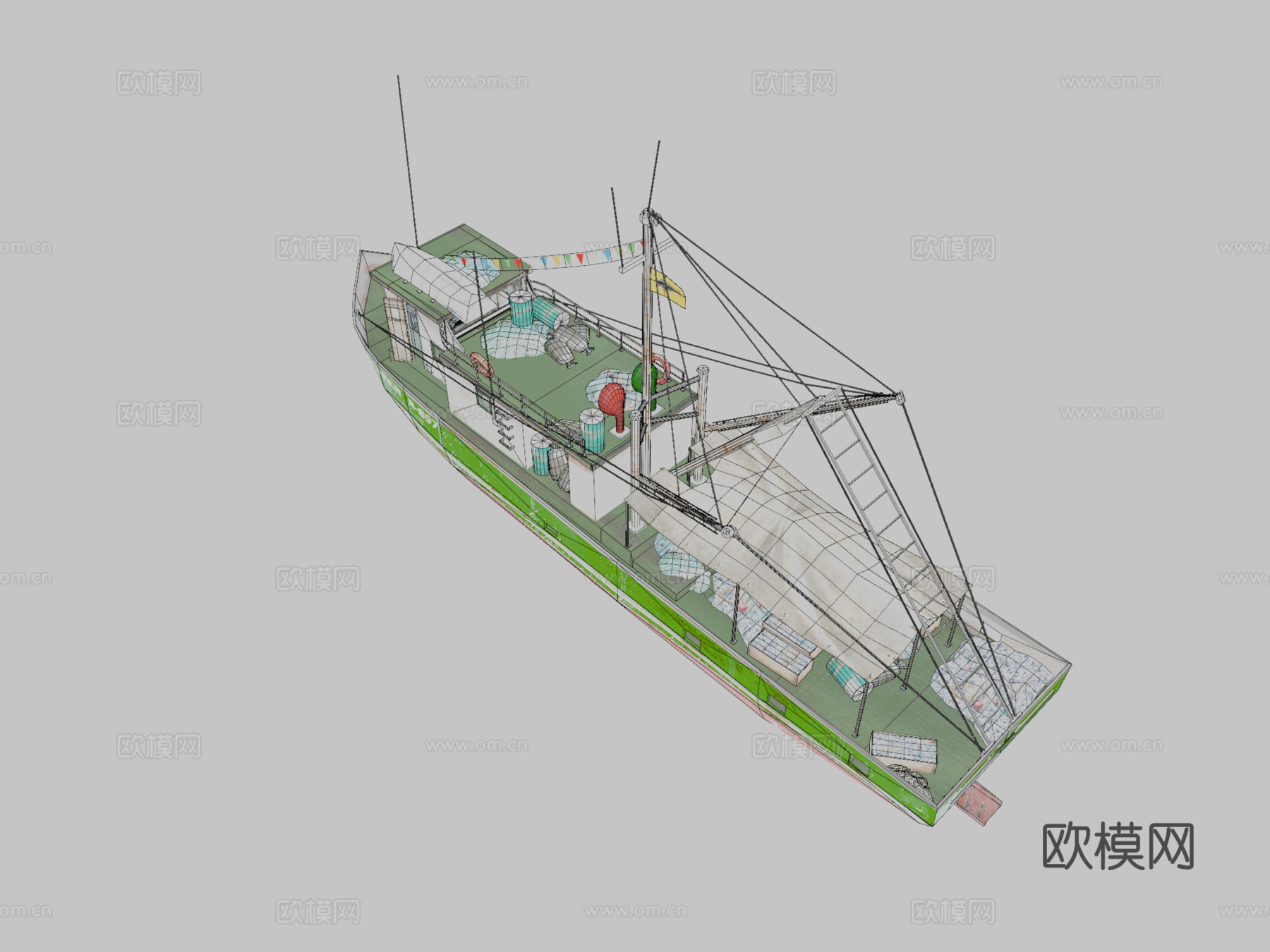 渔船3d模型