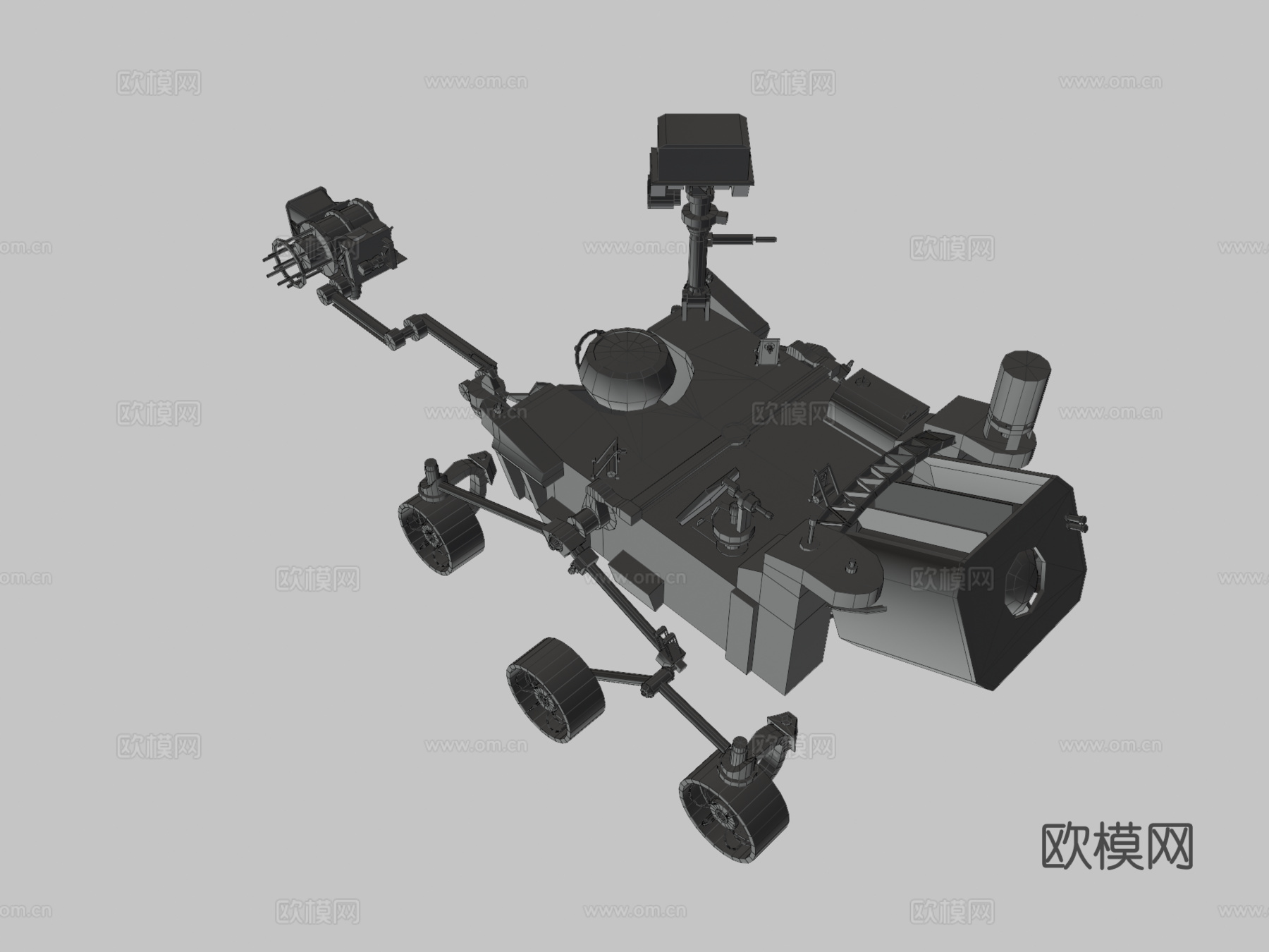 NASA漫游车 未来车 科幻车3d模型