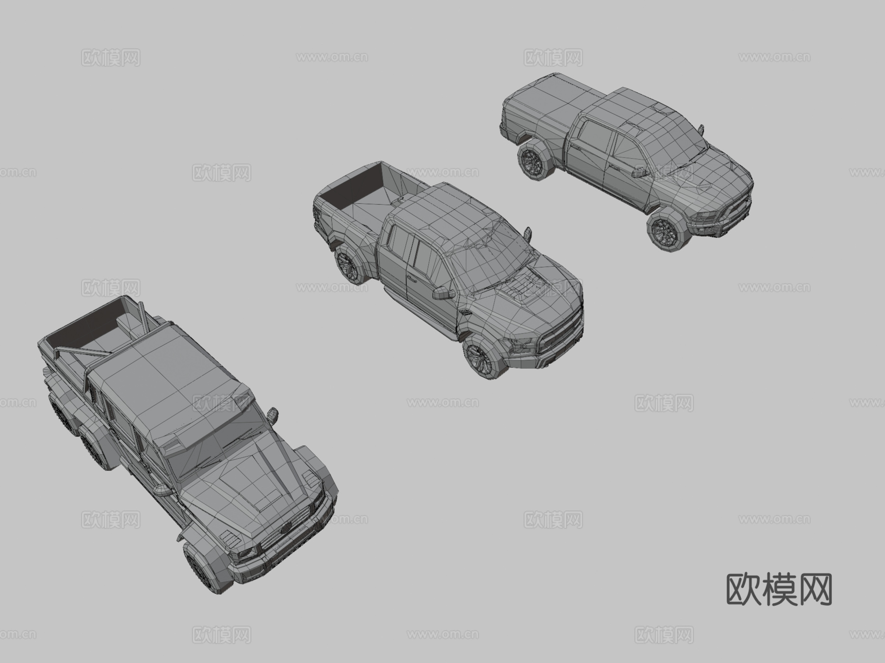 汽车 皮卡3d模型