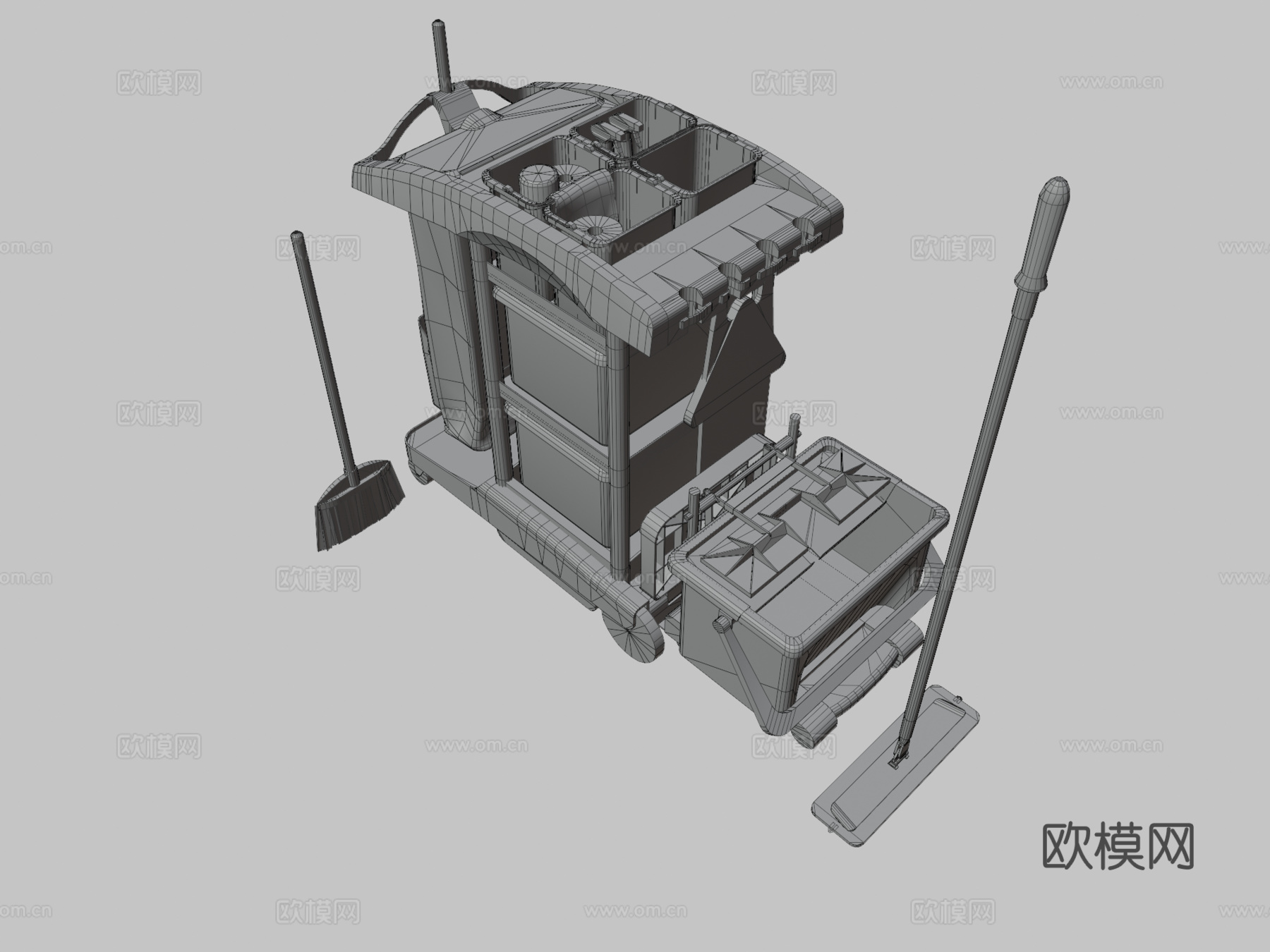 清洁车 工程车3d模型