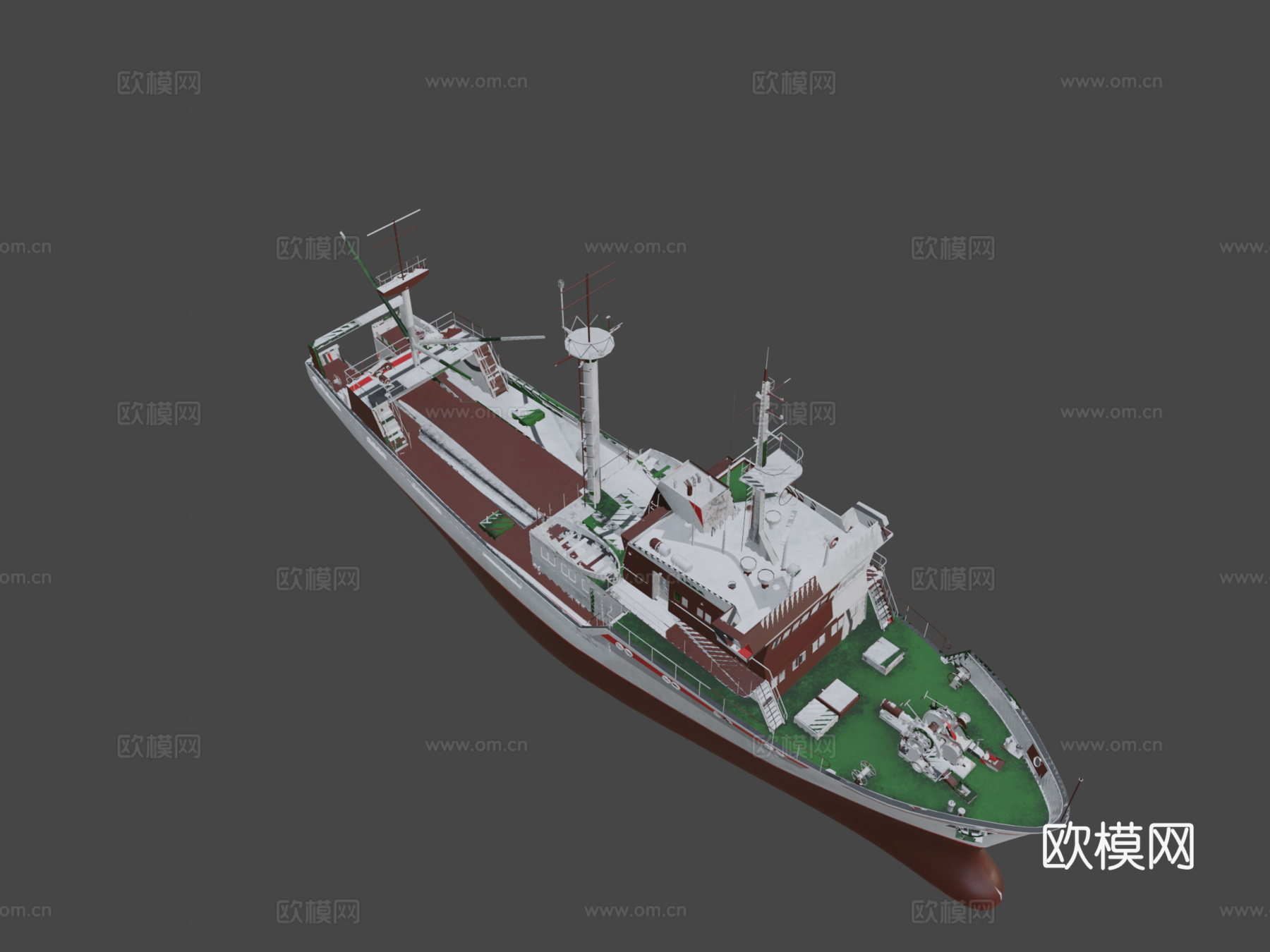 渔船 轮船 船只3d模型