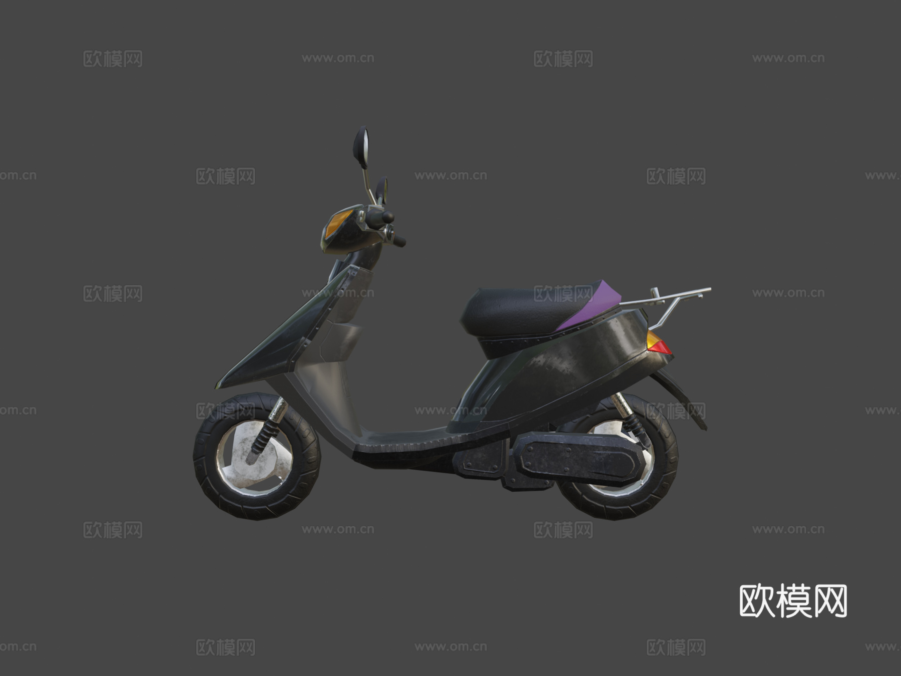 女式摩托车3d模型下载（渲染图8）