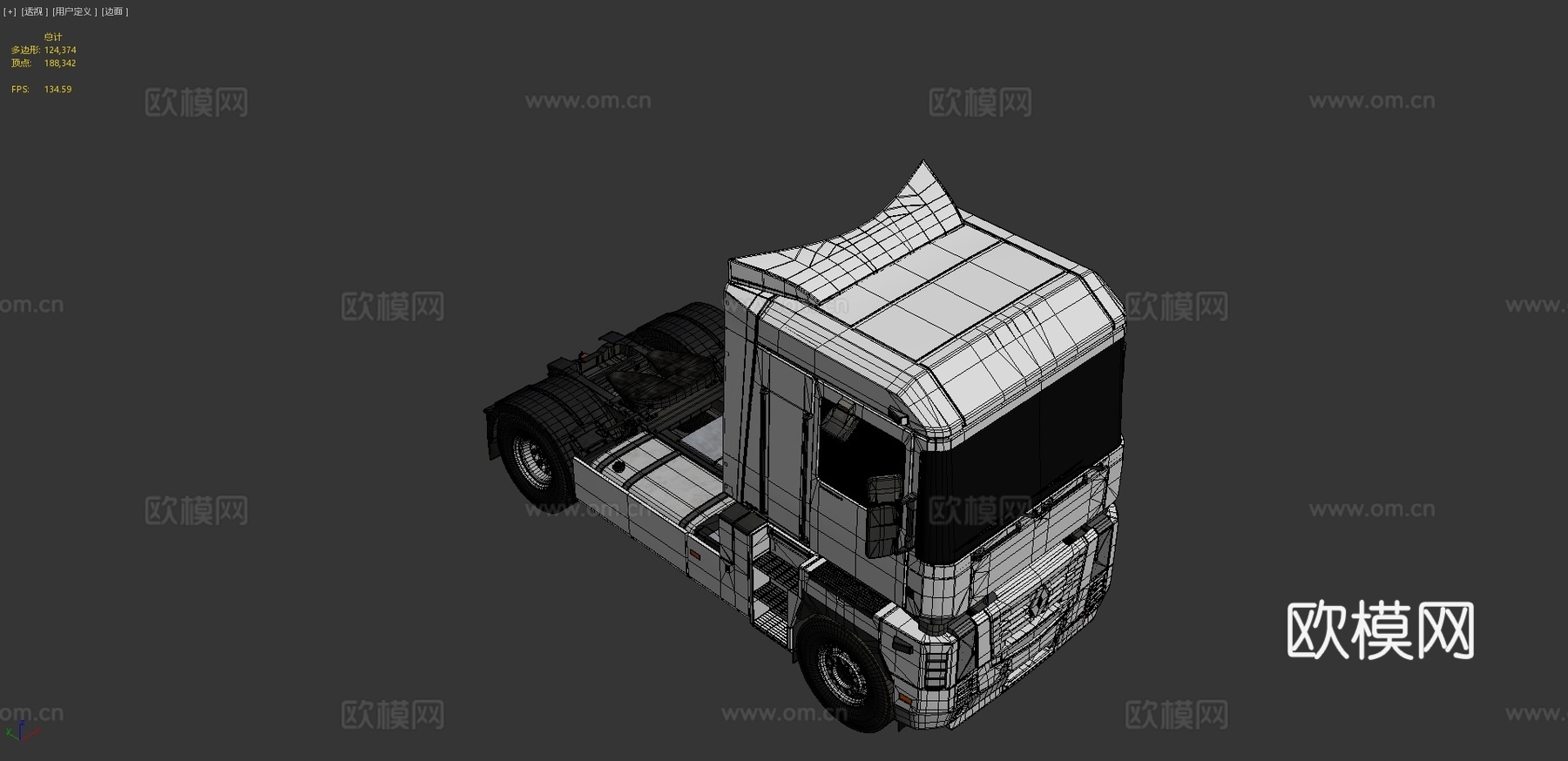 雷诺马格农卡车3d模型