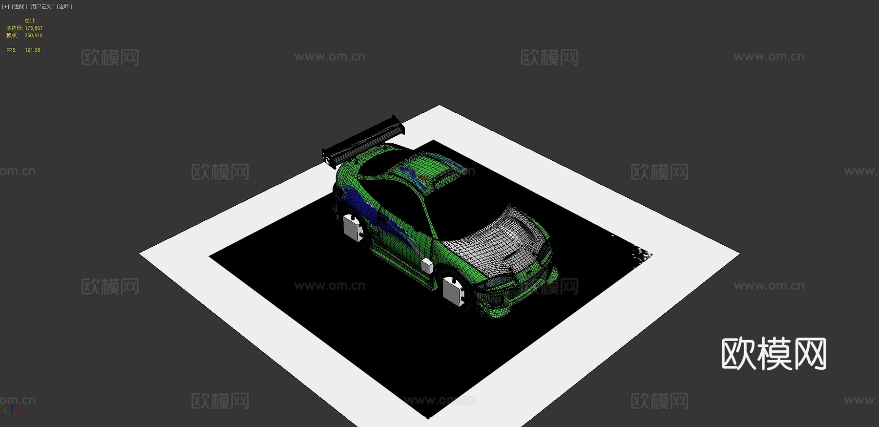 汽车 街头赛车3d模型下载（渲染图4）