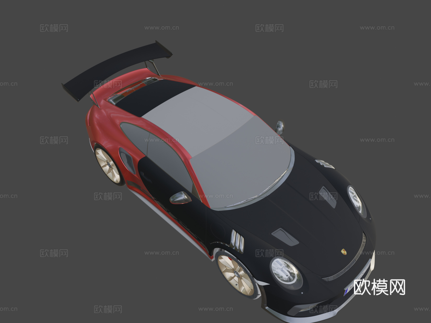 保时捷911 GT3 RS 2019 汽车 跑车3d模型