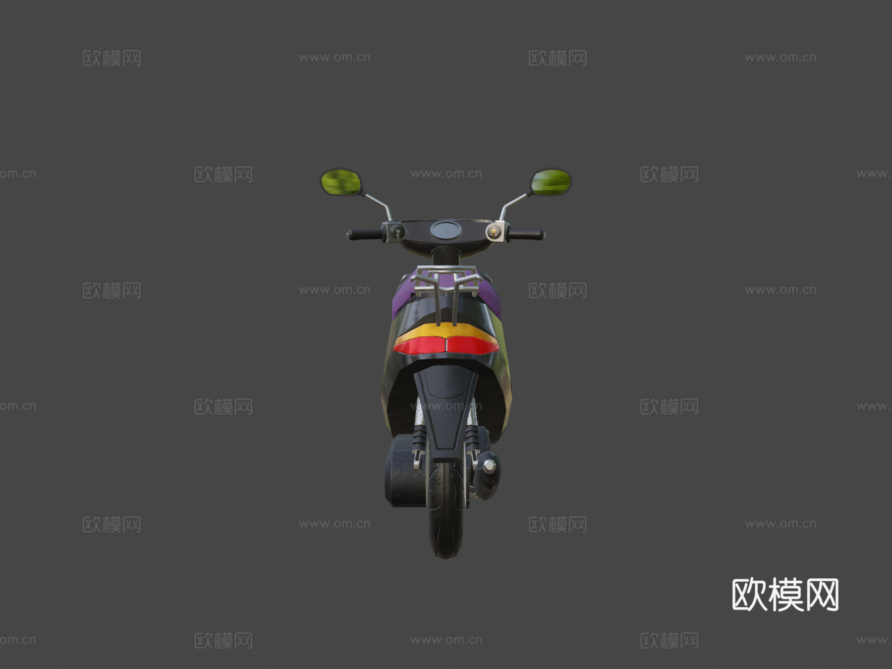 女式摩托车3d模型下载（渲染图7）