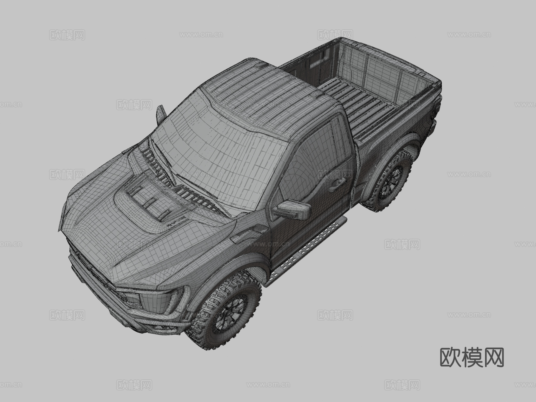 福特F-150皮卡车3d模型