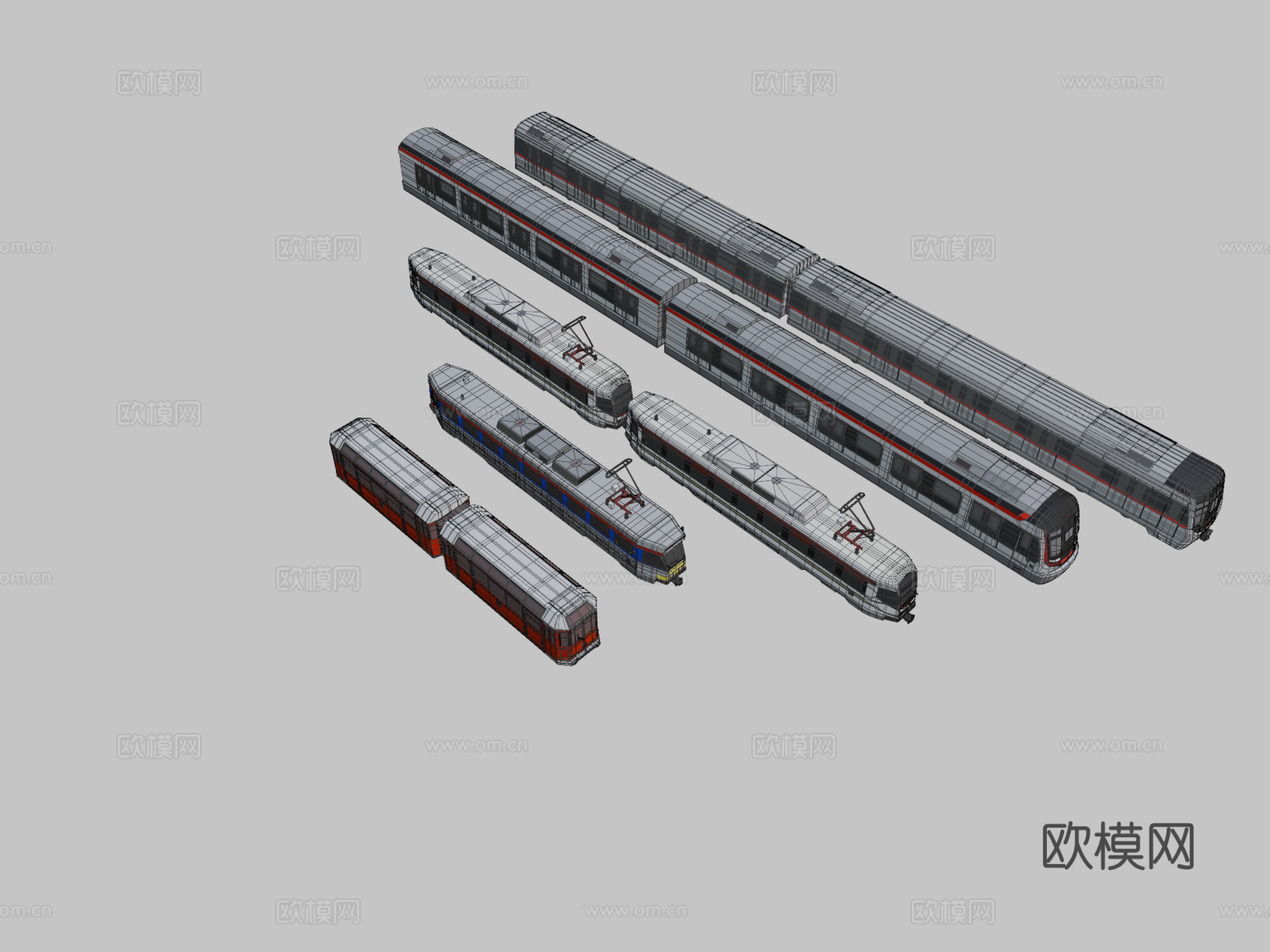 火车 动车 高铁3d模型