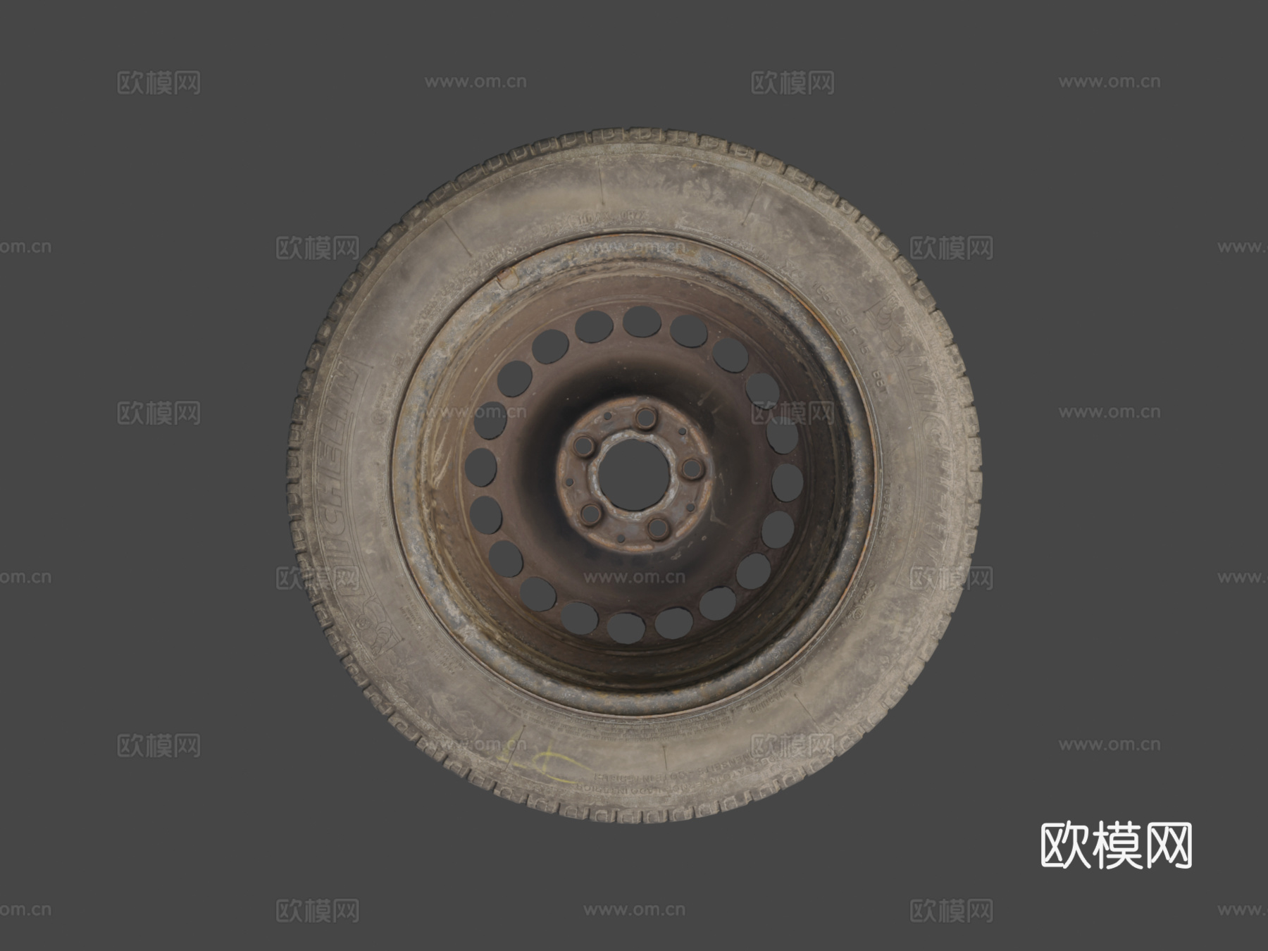 汽车轮胎 轮毂 车轮3d模型