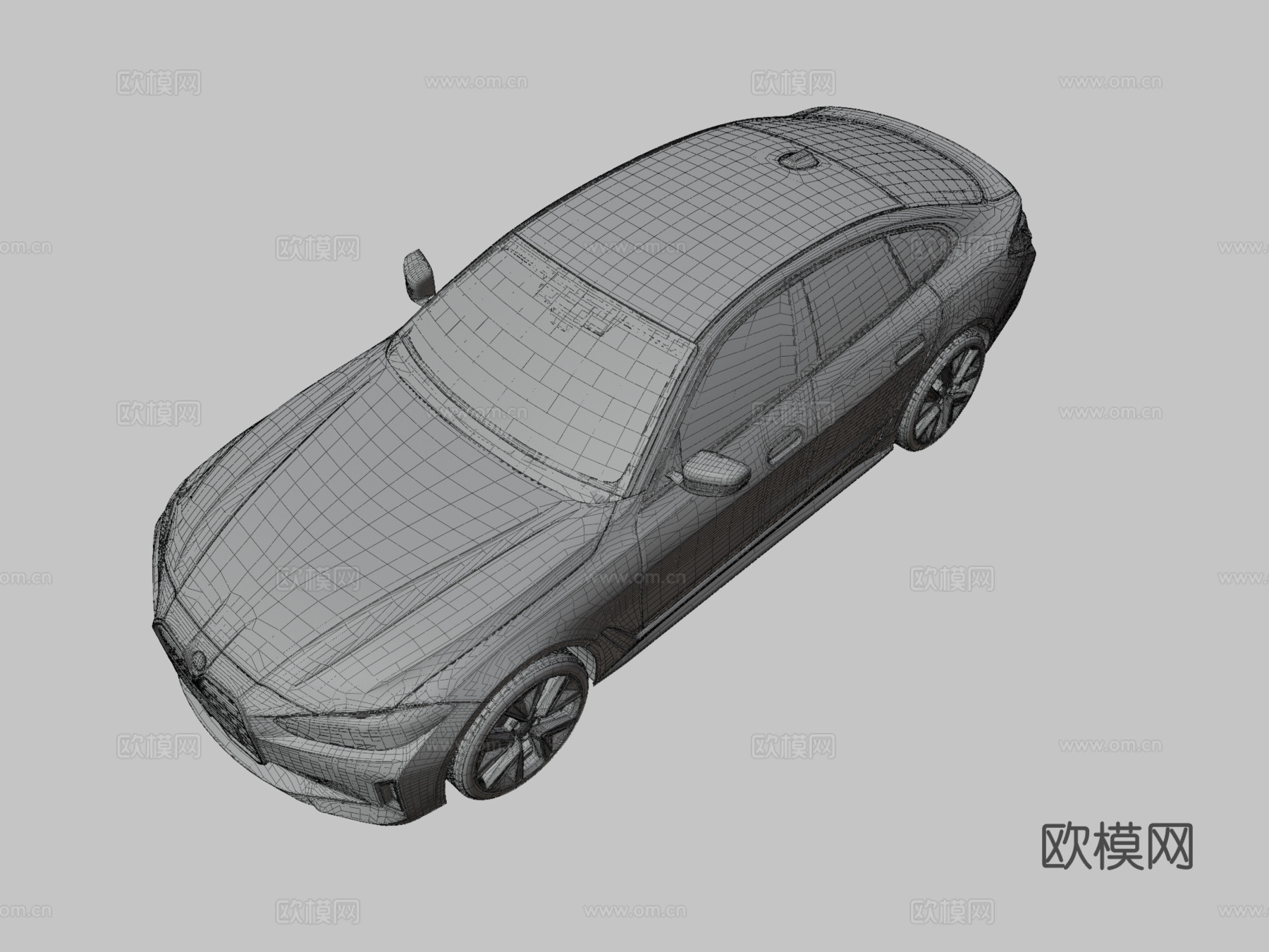 宝马i4 汽车 轿车3d模型