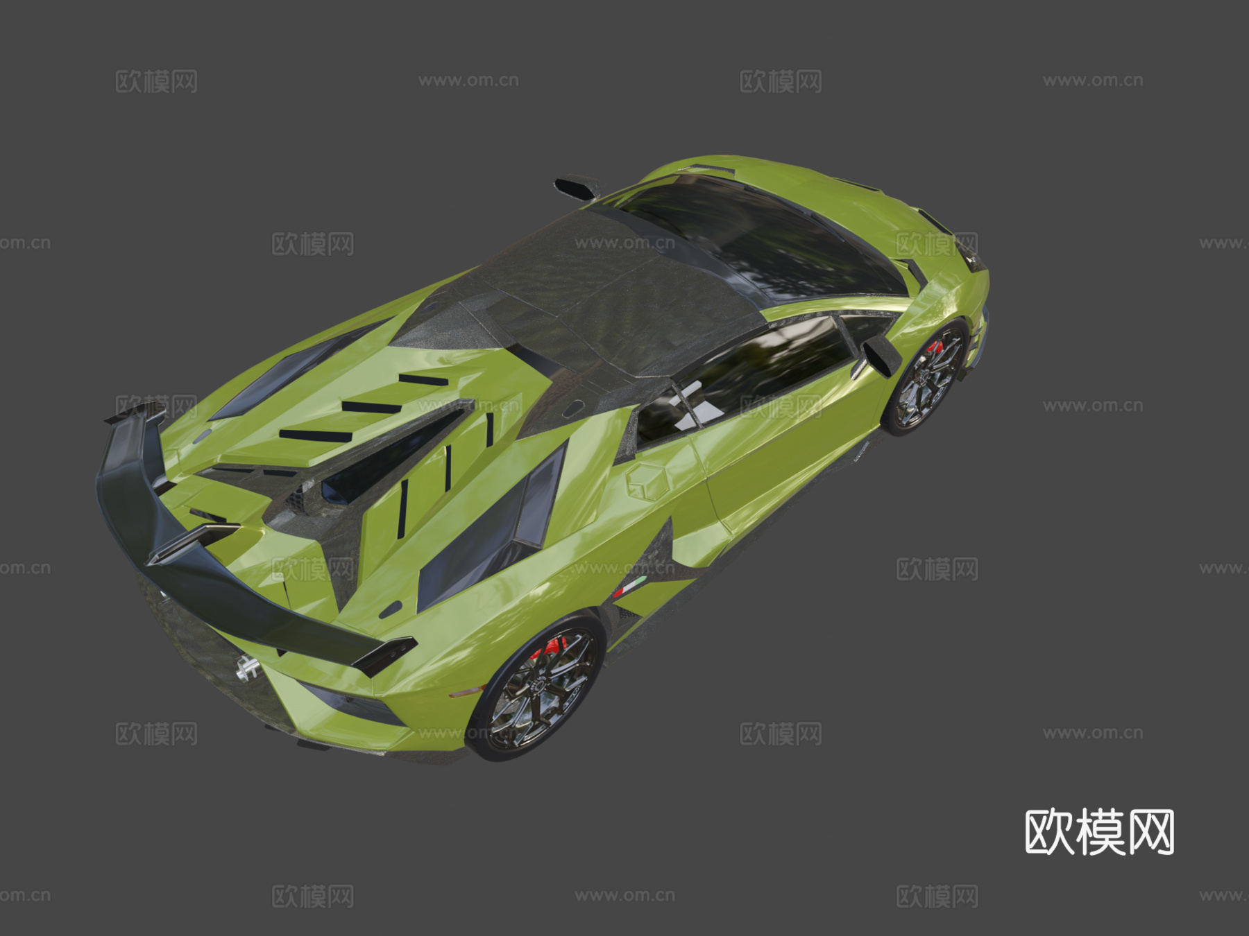 兰博基尼Aventador SVJ 跑车3d模型