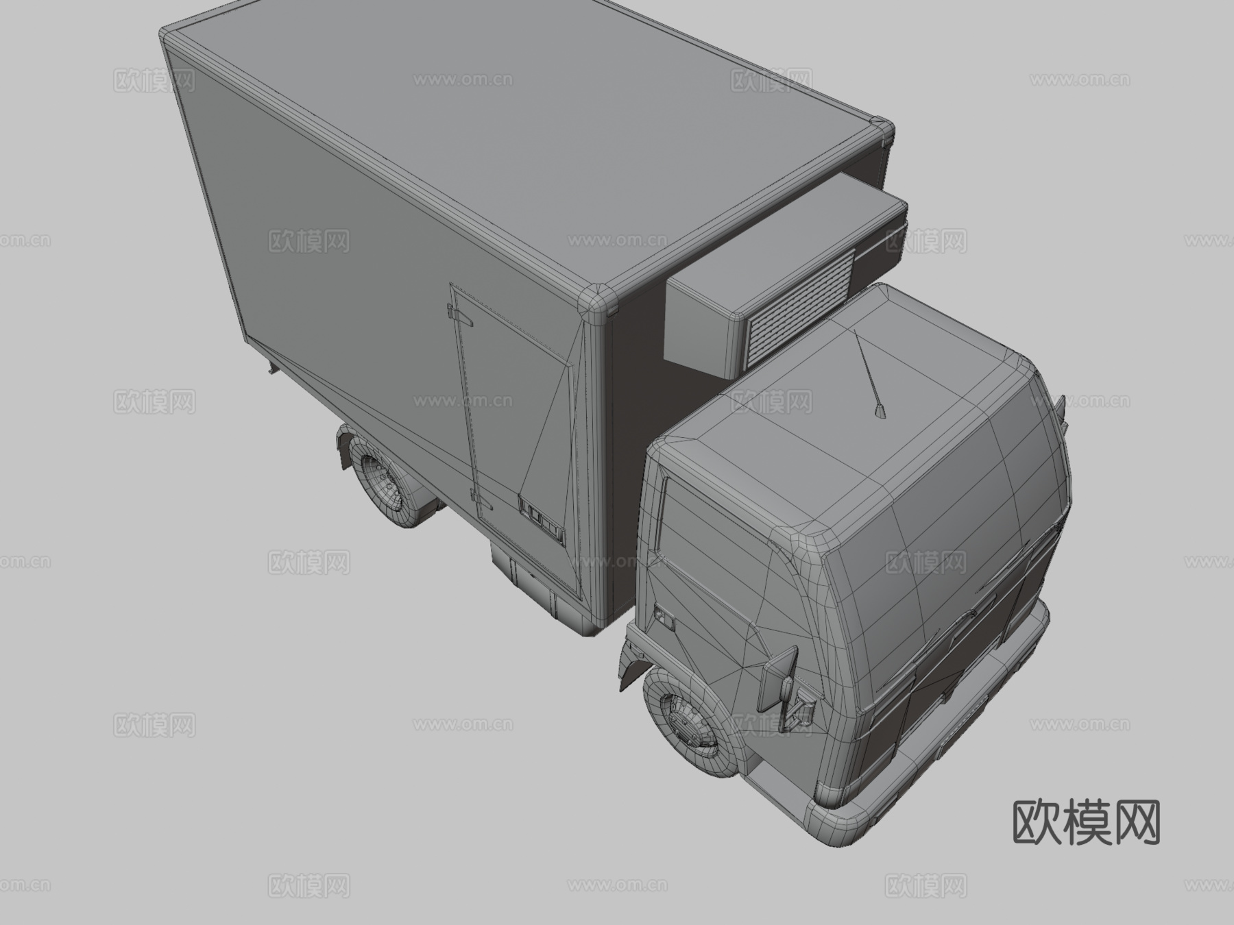 轻型冷藏卡车3d模型