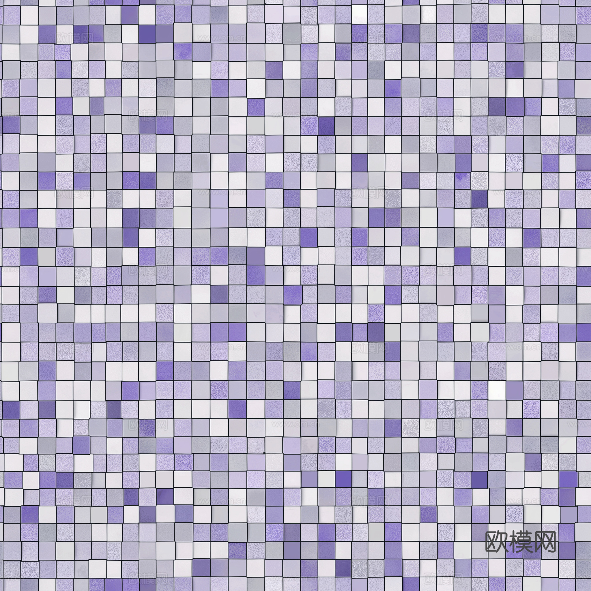 高清无缝紫色马赛克贴图下载