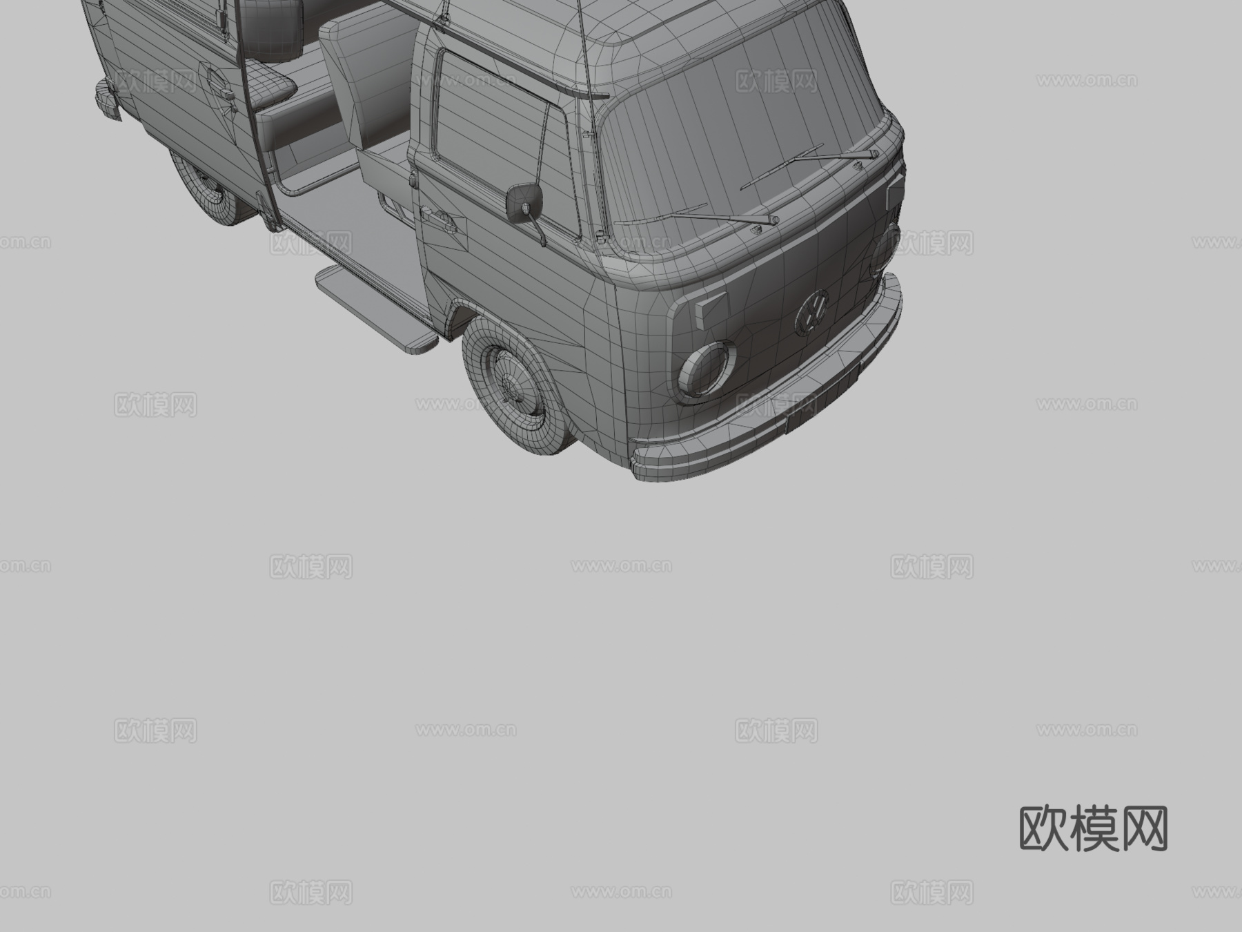 大众Transporter 汽车 面包车3d模型