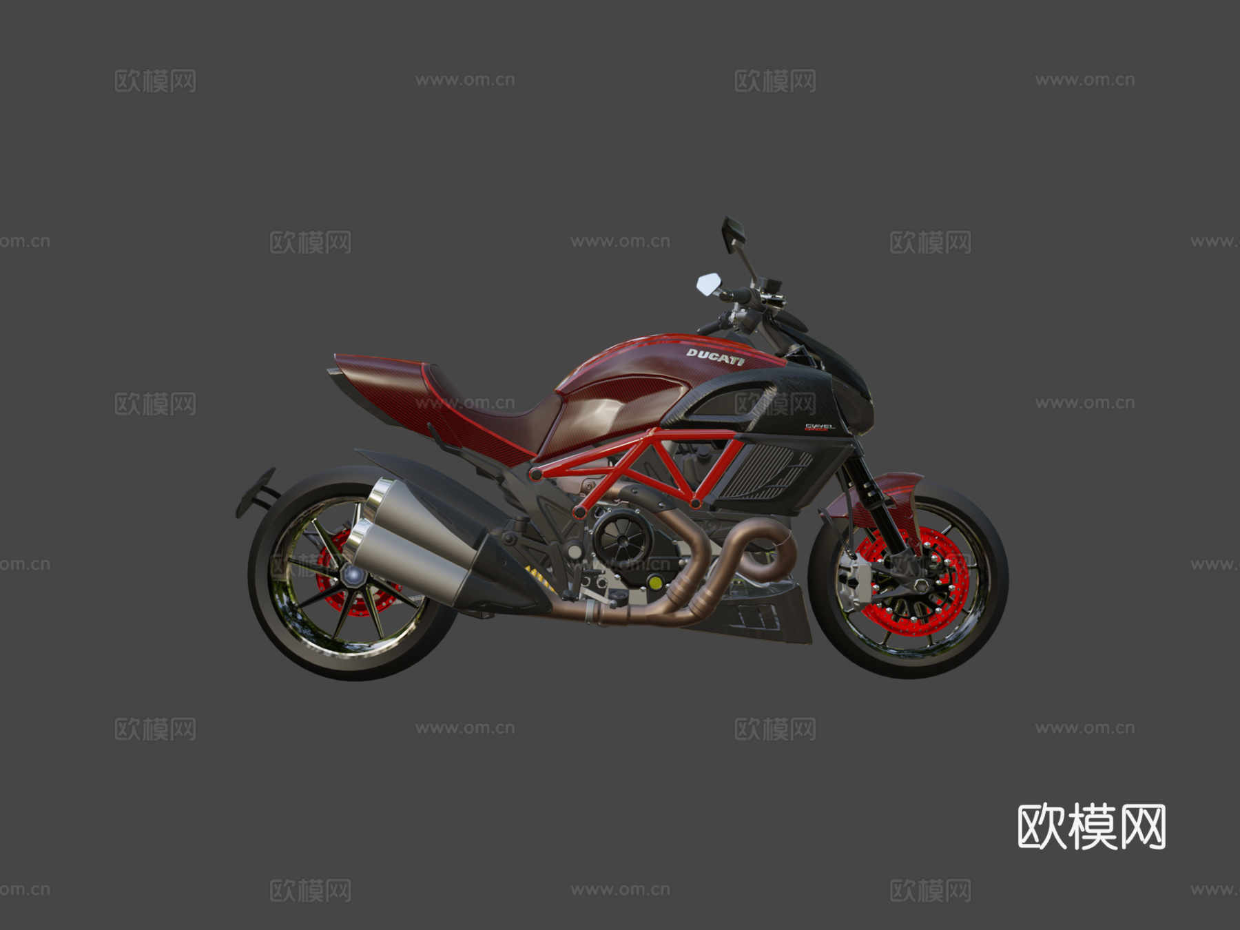 杜卡迪Diavel 摩托车 机车3d模型