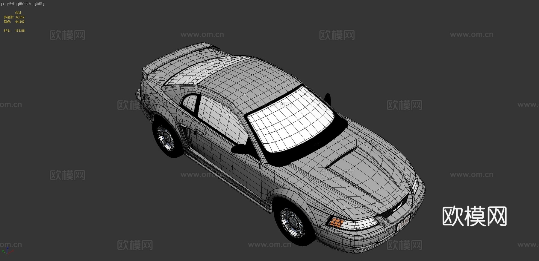 银色汽车 轿车3d模型