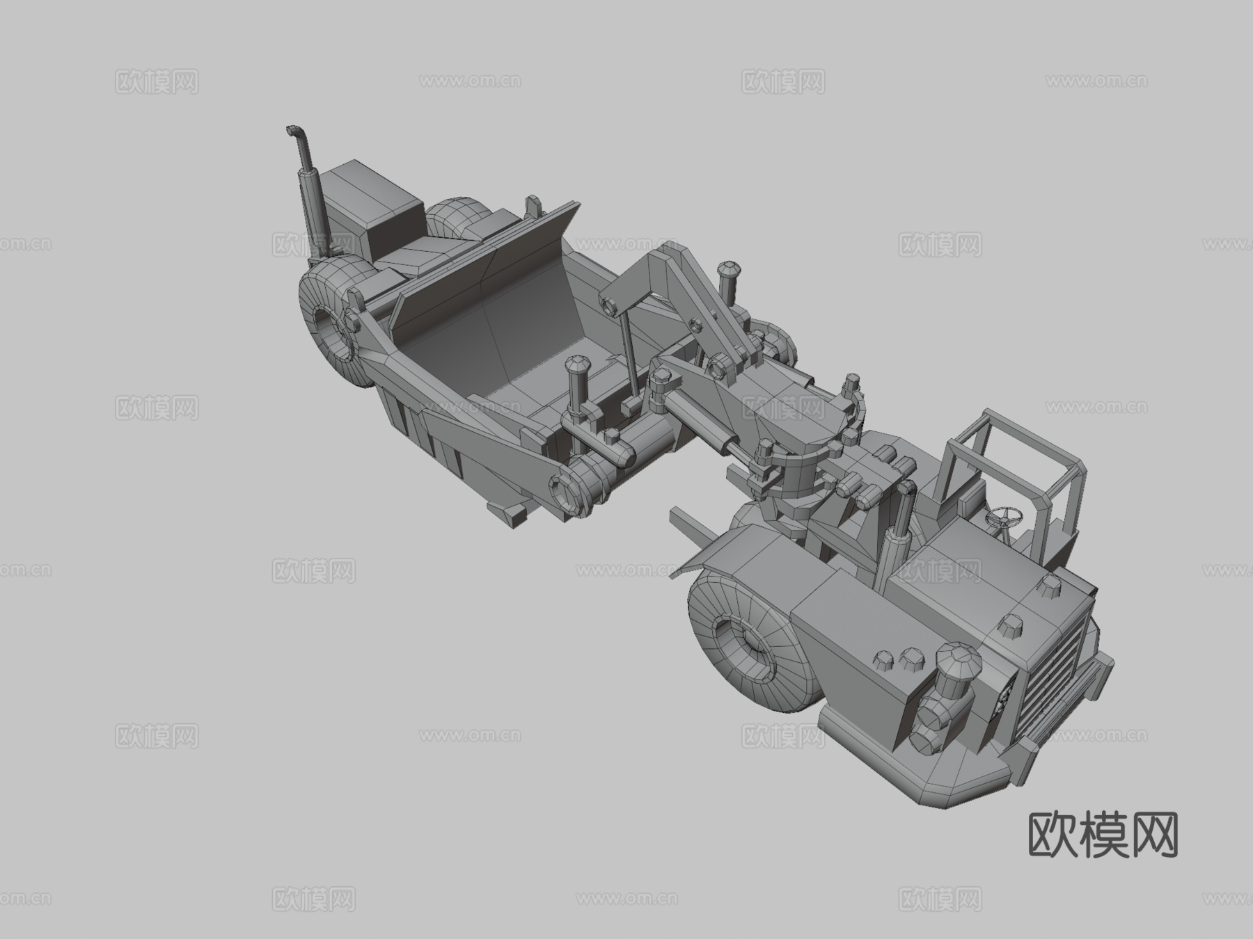 道路刮板车3d模型