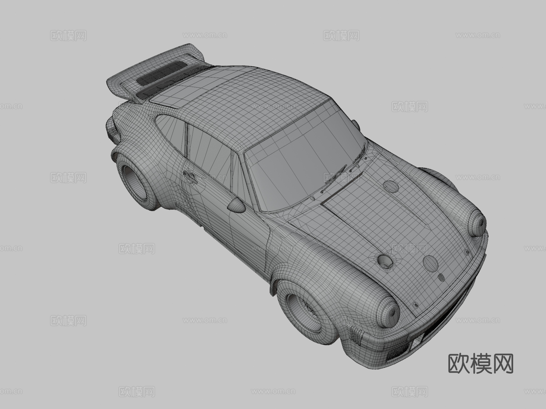 保时捷934 RSR复古汽车3d模型