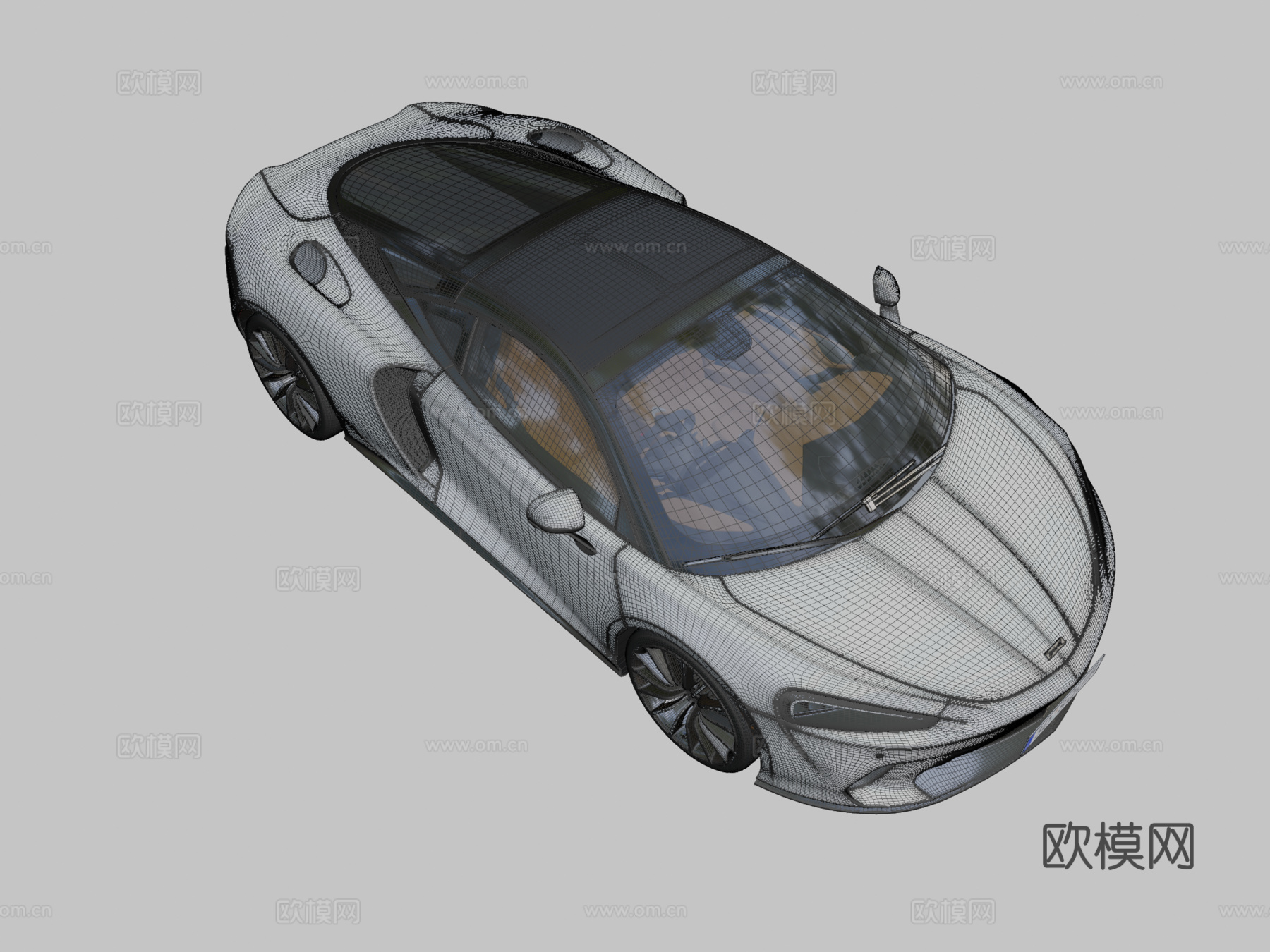 迈凯轮GT 2020 汽车 跑车3d模型