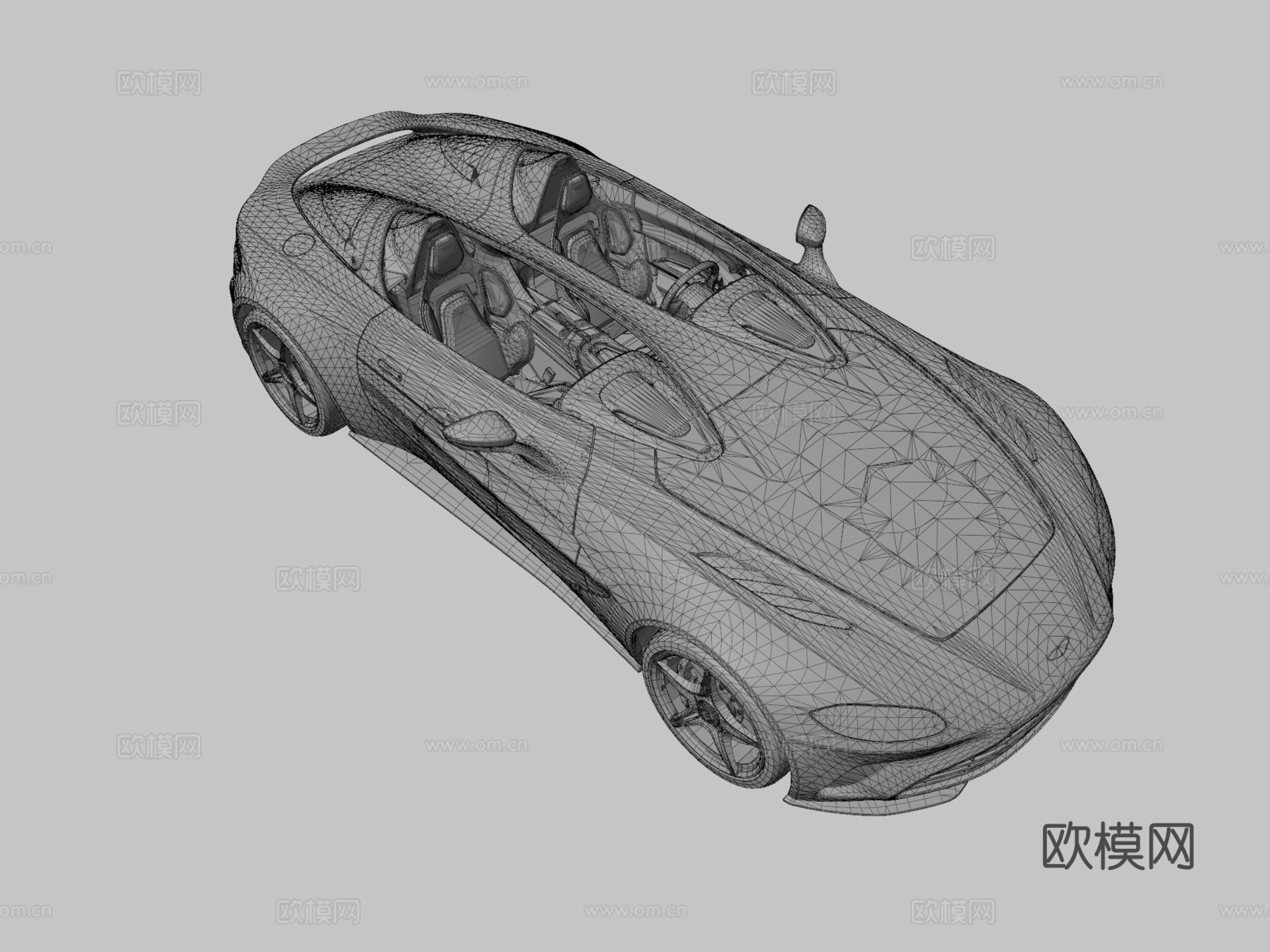 阿斯顿马丁Speedster 汽车 跑车3d模型