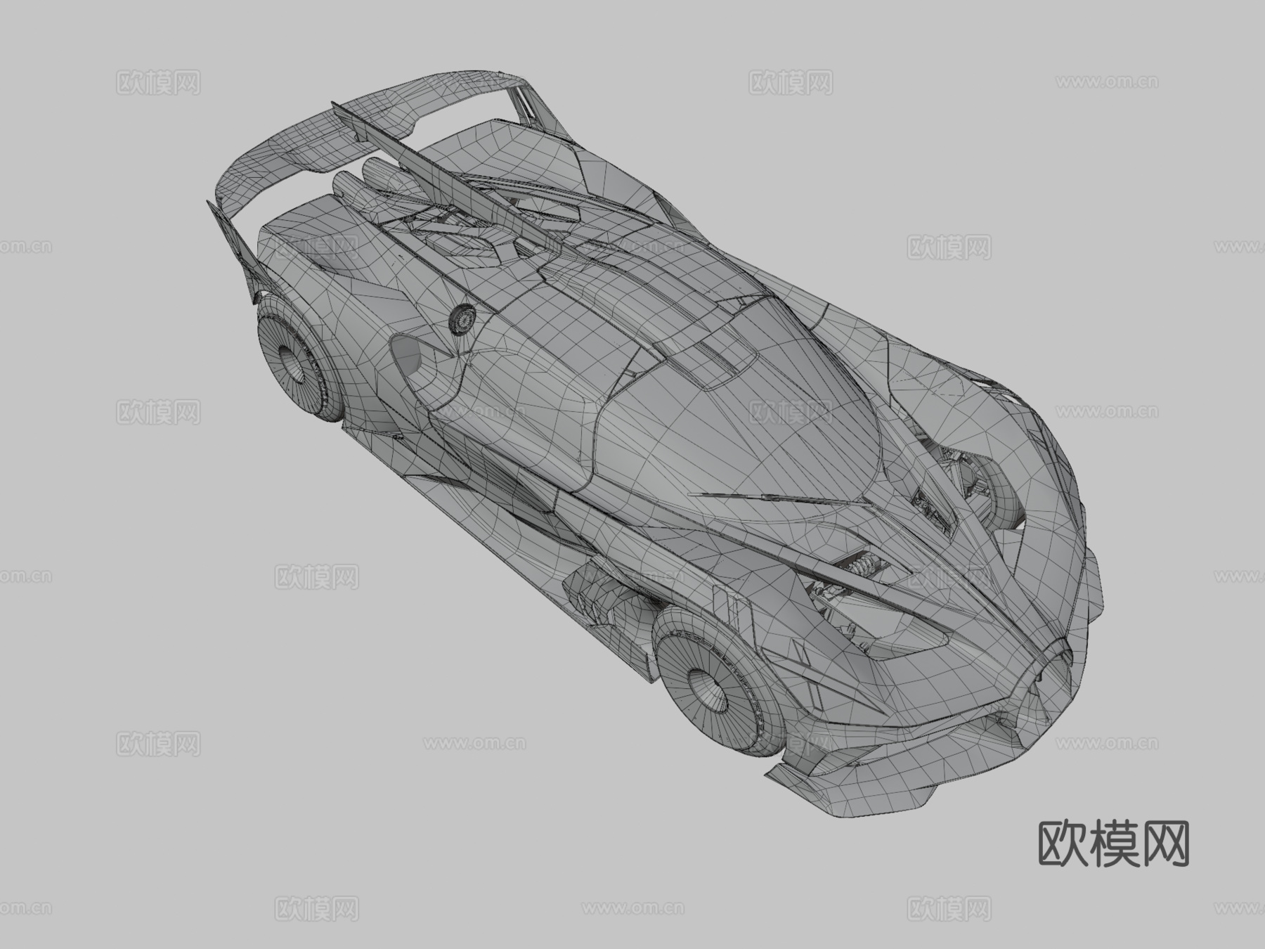 布加迪Bolide跑车3d模型