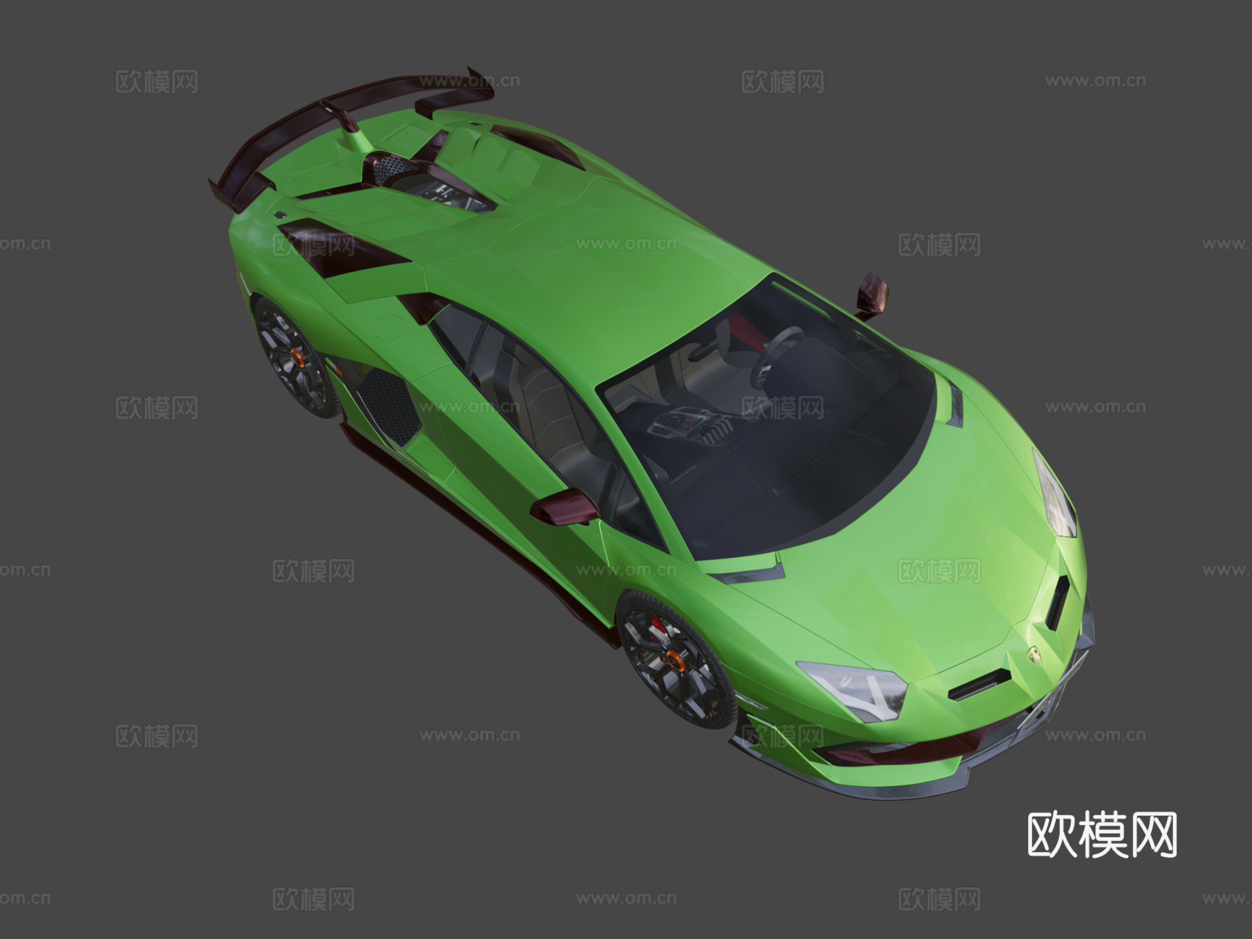 兰博基尼Aventador SVJ 2019 跑车3d模型