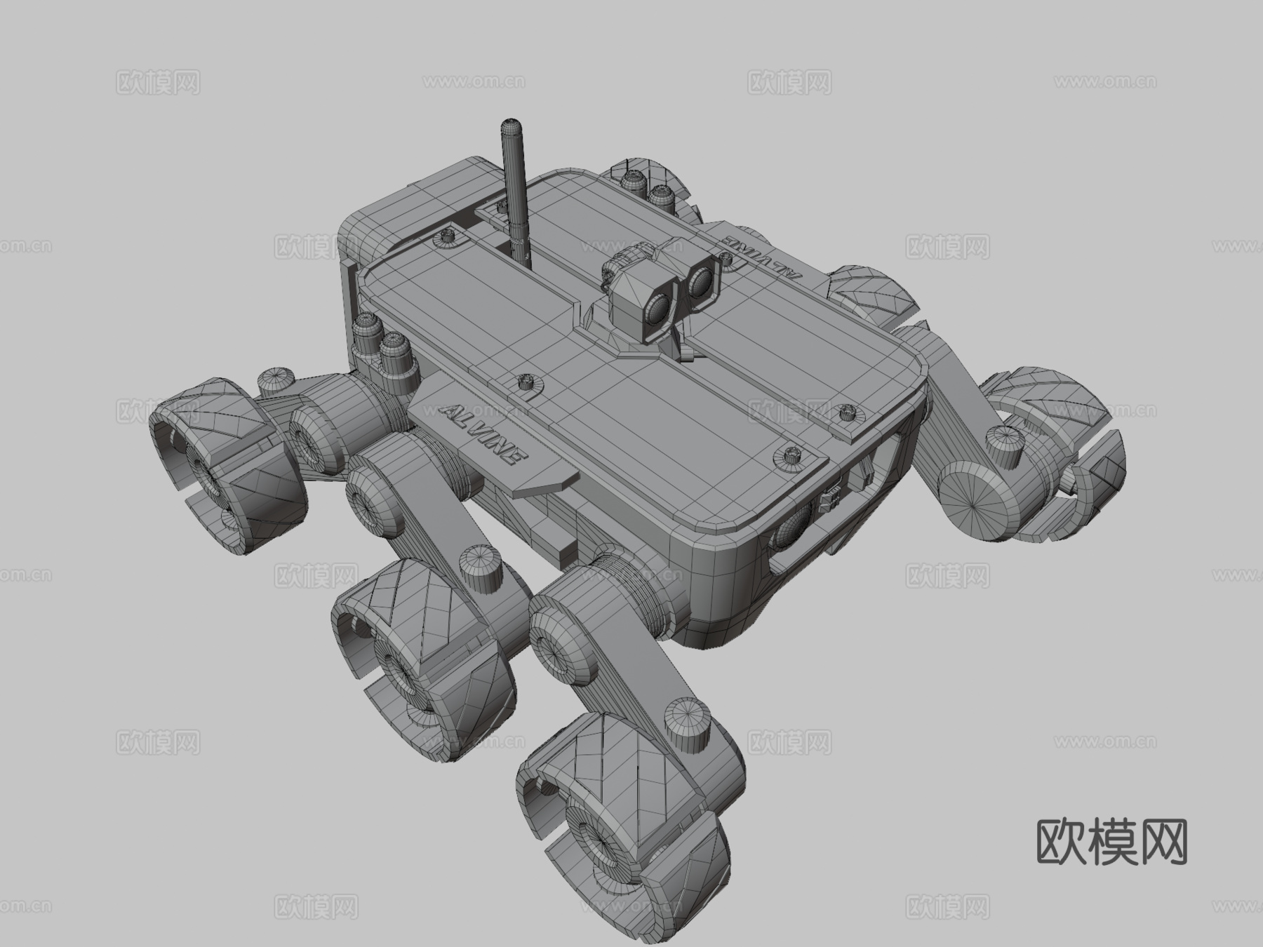 迷你探测车 探测器3d模型